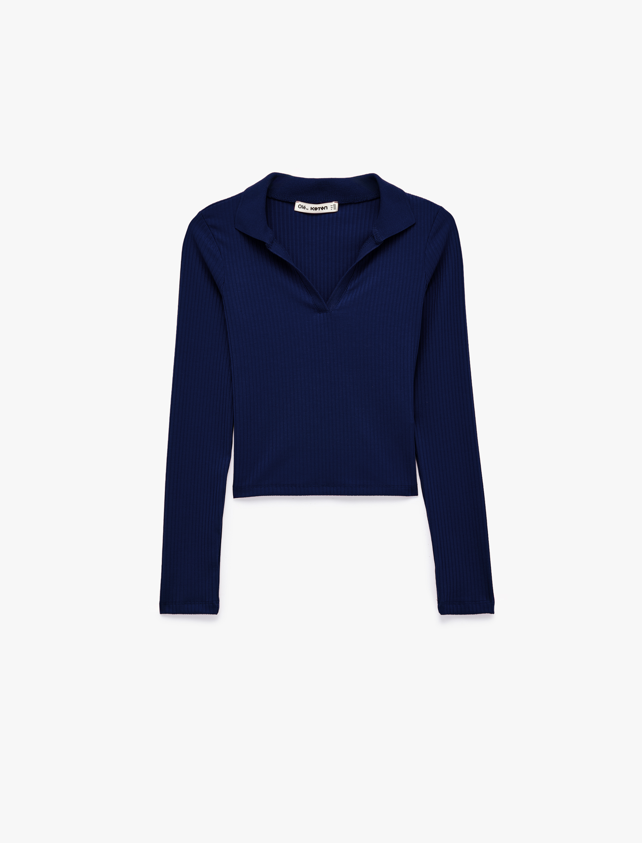   Kaşkorse Uzun Kollu Slim Fit Polo Yaka Tişört