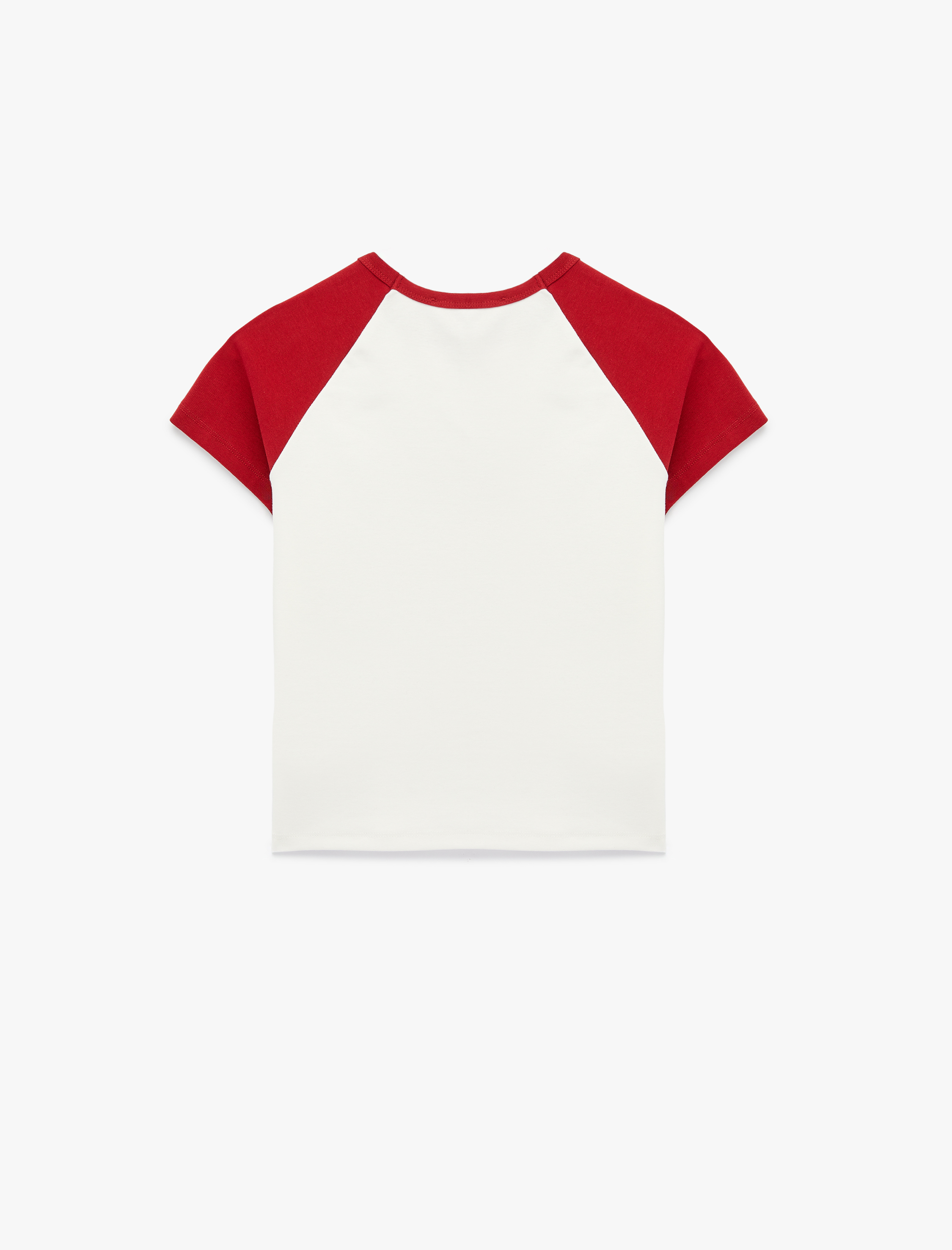   Slim Fit Kısa Kollu Bisiklet Yaka Pamuklu Baskılı Tişört