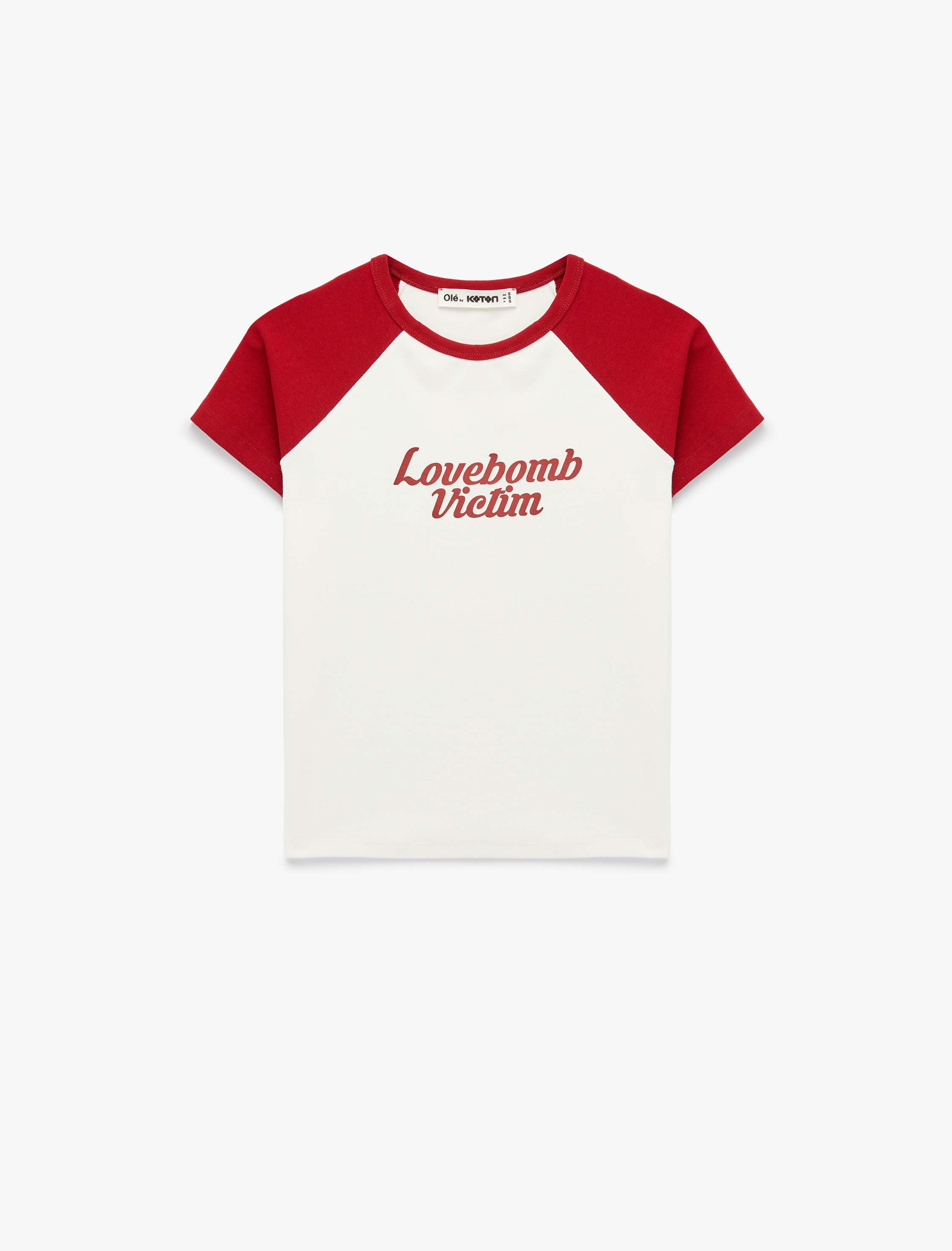   Slim Fit Kısa Kollu Bisiklet Yaka Pamuklu Baskılı Tişört