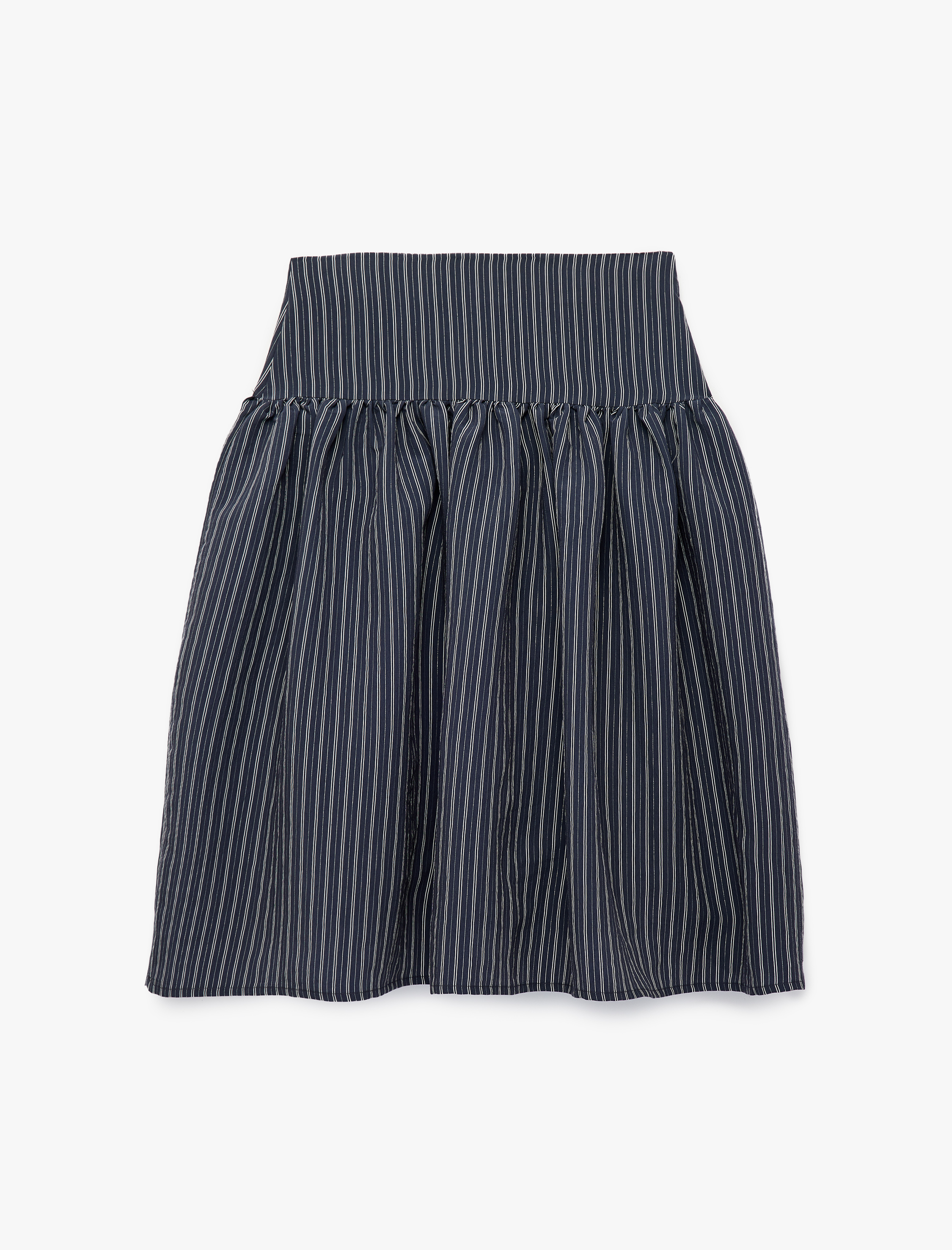  Kız Çocuk Modal Karışımlı A Kesim Çizgili Etek