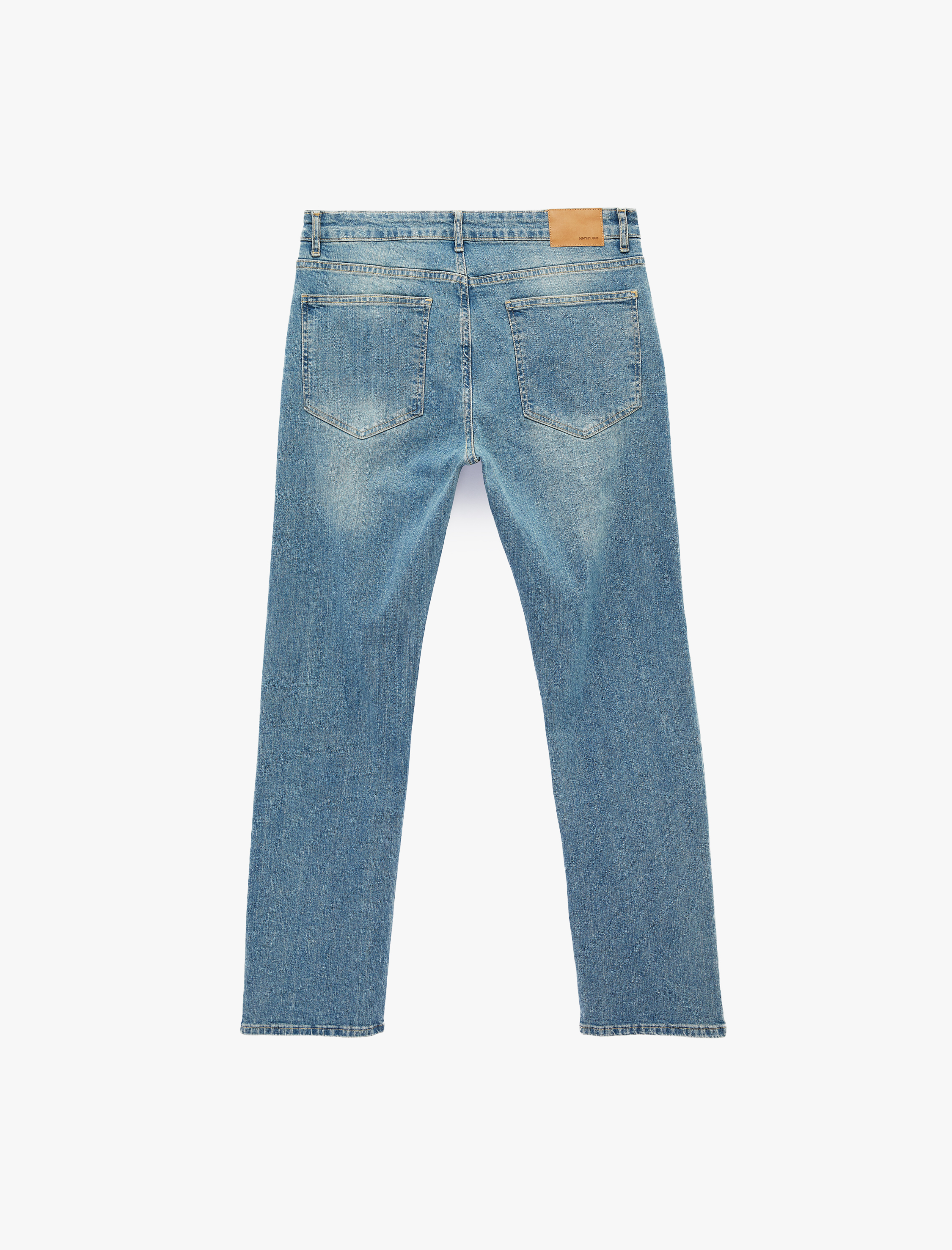   Normal Bel Pamuklu Straight Fit Jean Pantolon - Mark Jean