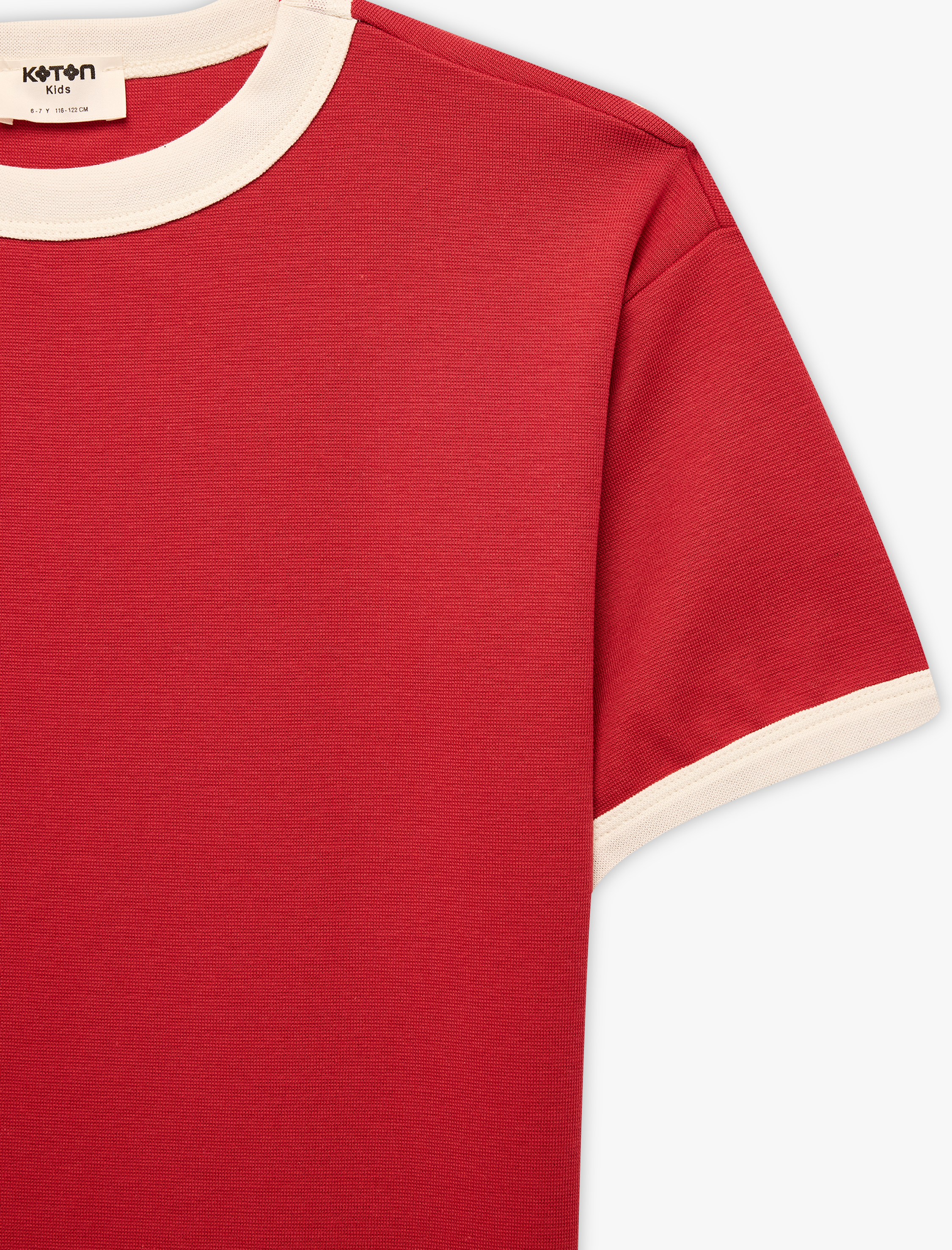  Erkek Çocuk Pamuklu Kısa Kollu Bisiklet Yaka Tişört