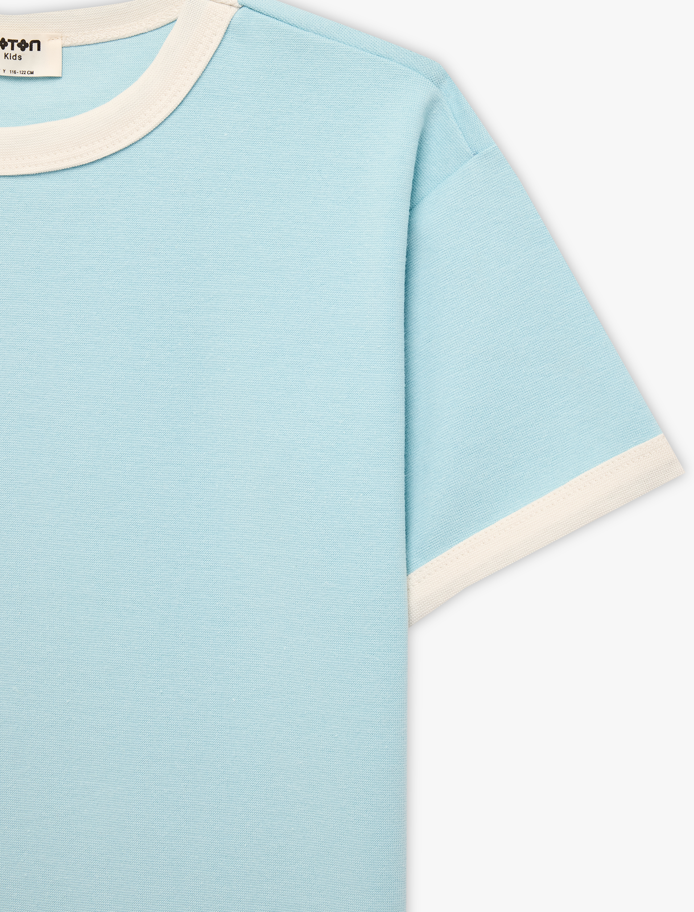  Erkek Çocuk Pamuklu Kısa Kollu Bisiklet Yaka Tişört