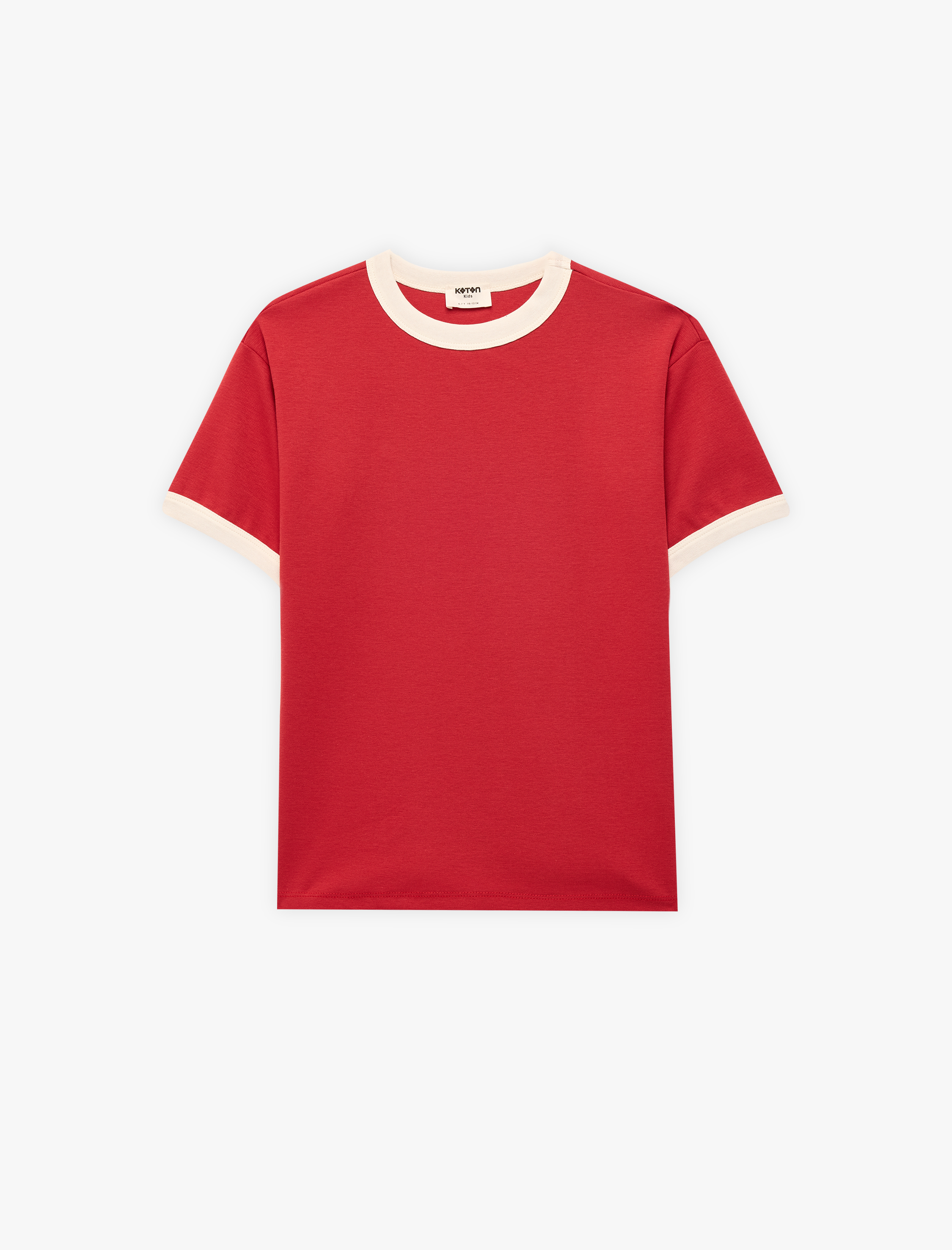  Erkek Çocuk Pamuklu Kısa Kollu Bisiklet Yaka Tişört