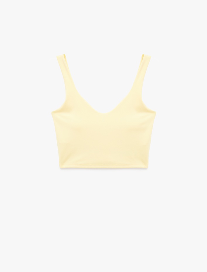  Kolsuz V Yaka Slim Fit Sporcu Sütyeni