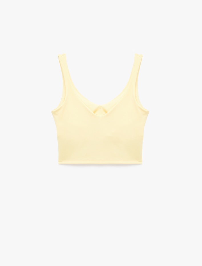  Kolsuz V Yaka Slim Fit Sporcu Sütyeni