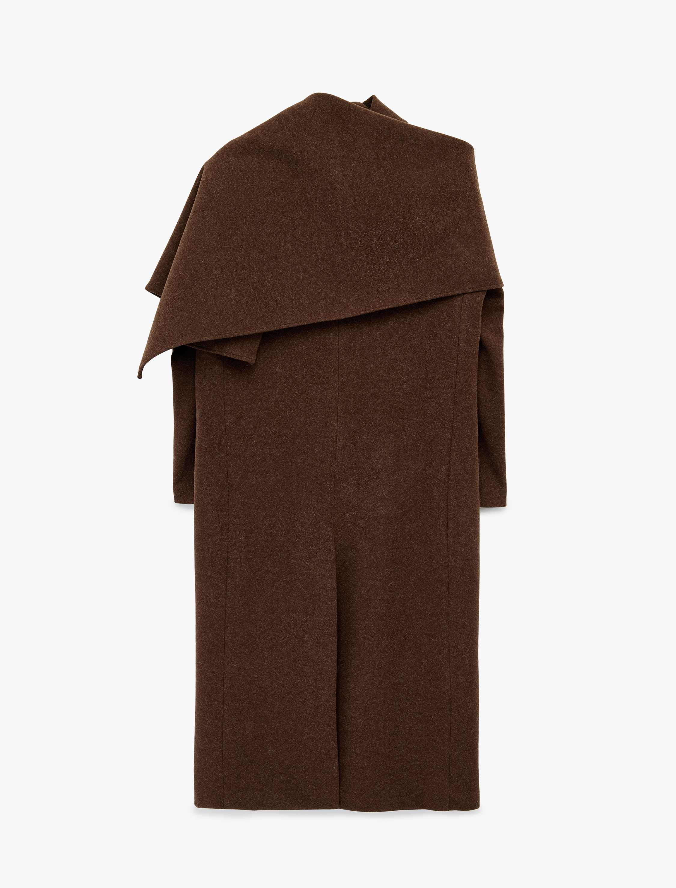   Koton X Şahika Ercümen - Atkılı Kaban Kaşe Uzun Düğmeli Cepli