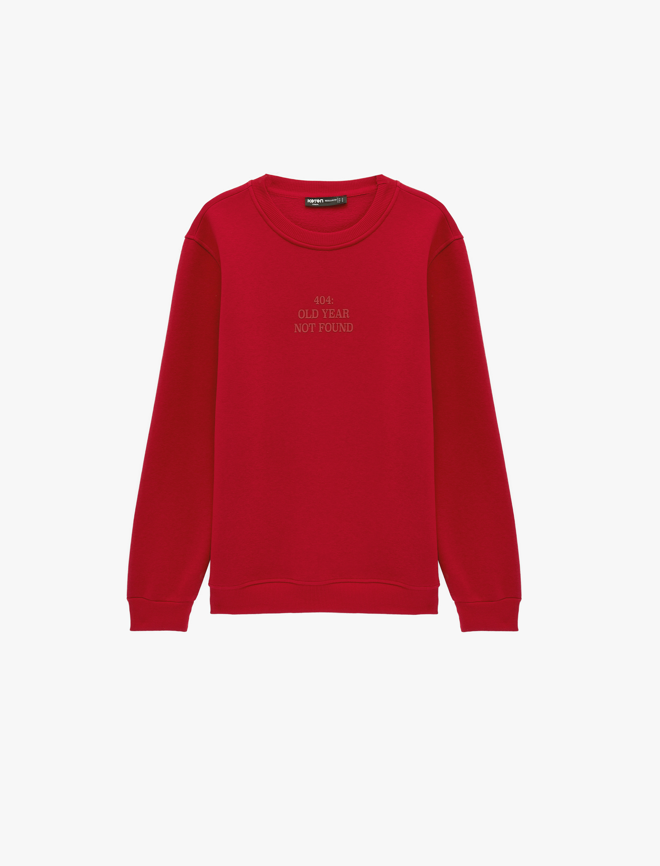 Uzun Kollu Şardonlu Yarım Fermuarlı Sweatshirt - Görsel 3