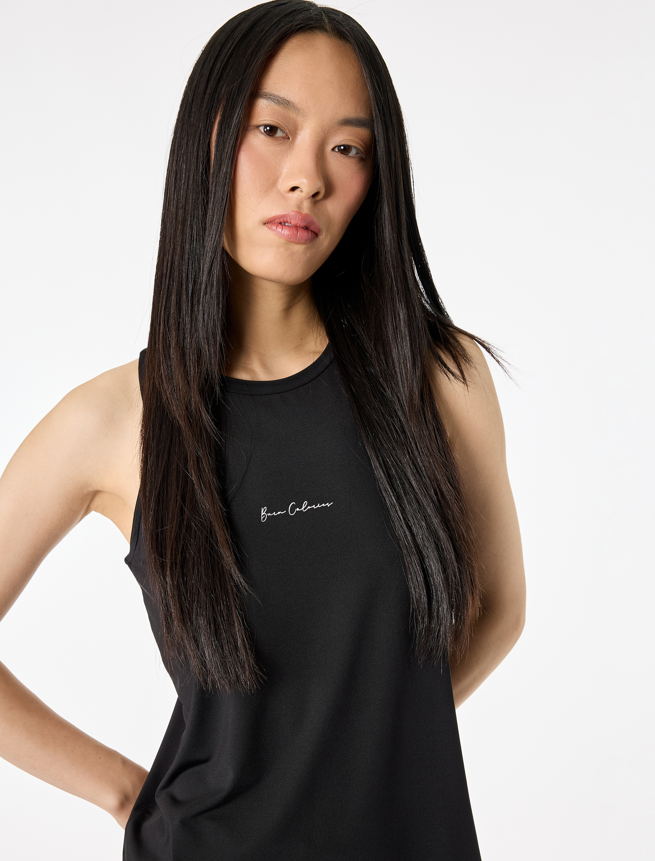   Kolsuz Bisiklet Yaka Baskılı Spor Atlet