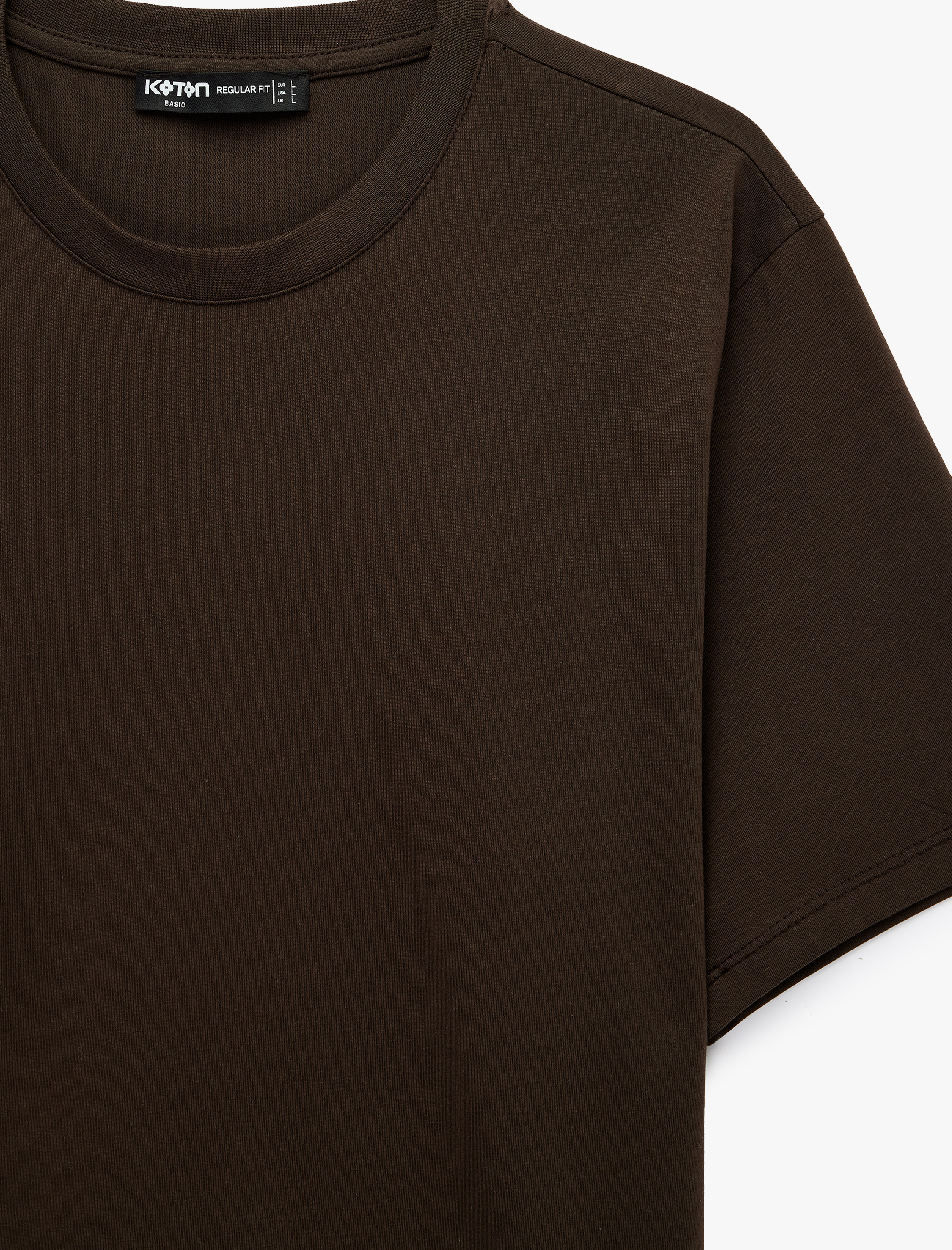   Regular Fit Kısa Kollu Bisiklet Yaka Basic Pamuklu Tişört