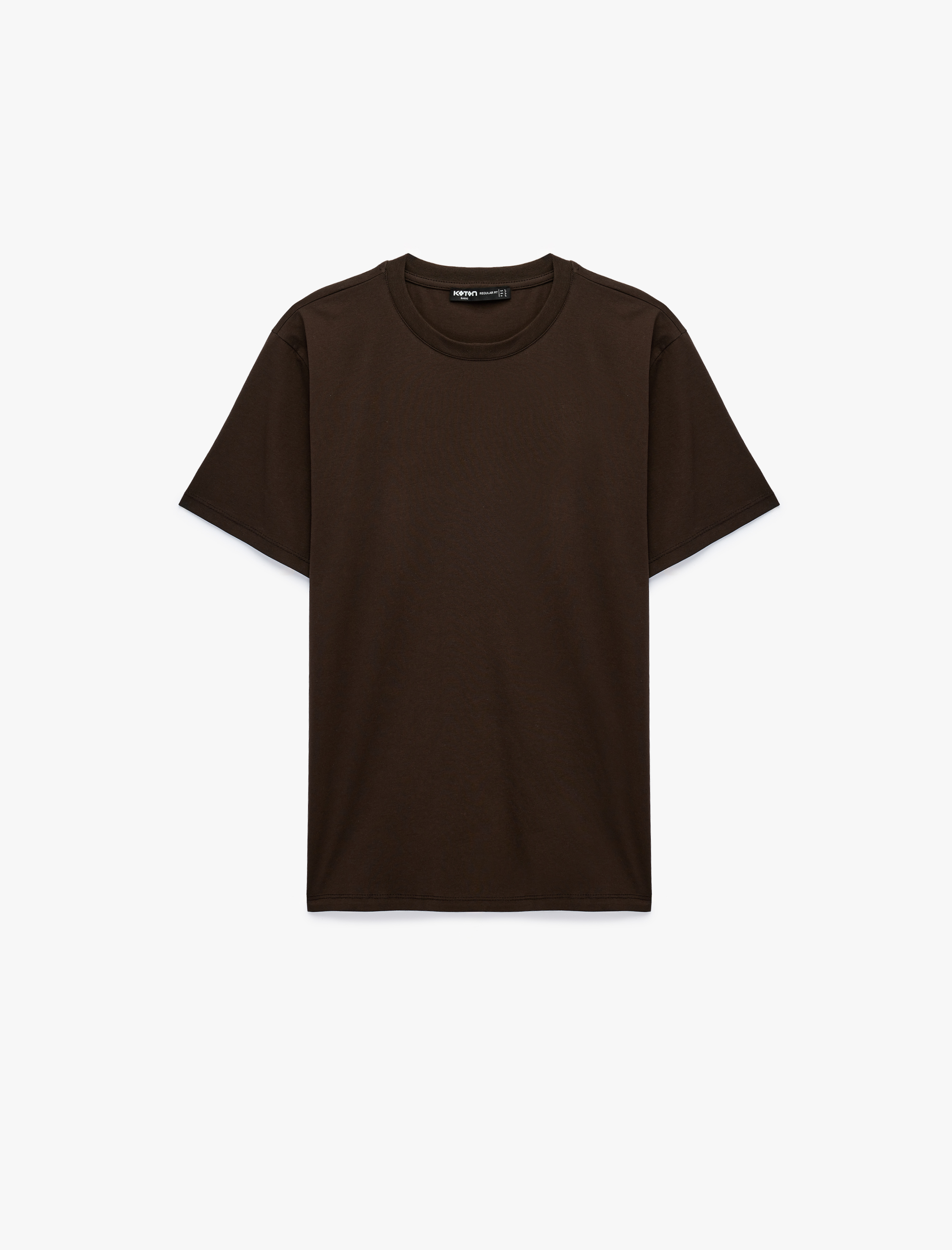   Regular Fit Kısa Kollu Bisiklet Yaka Basic Pamuklu Tişört