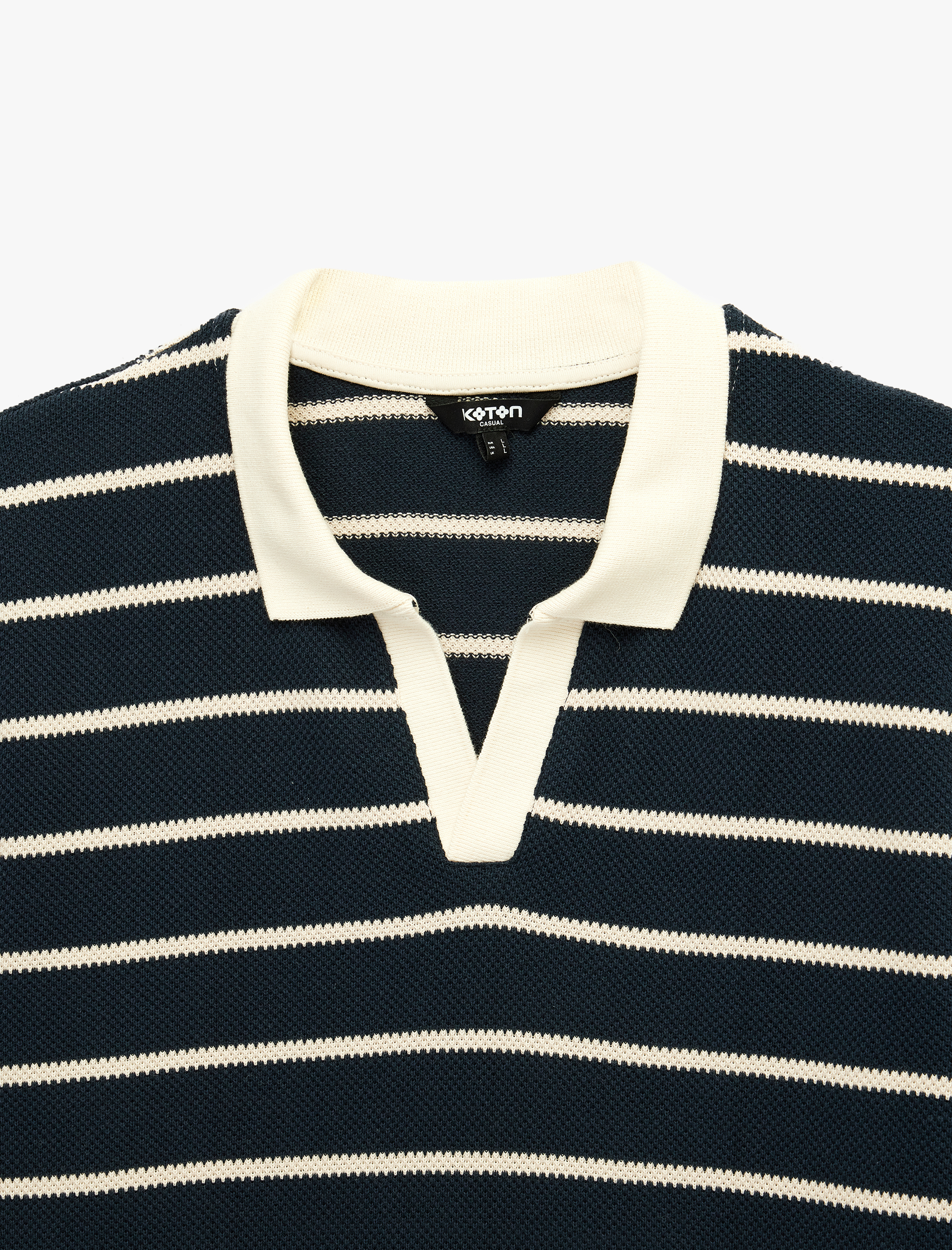   Pamuklu Regular Fit Kısa Kollu Çizgili Polo Yaka Tişört