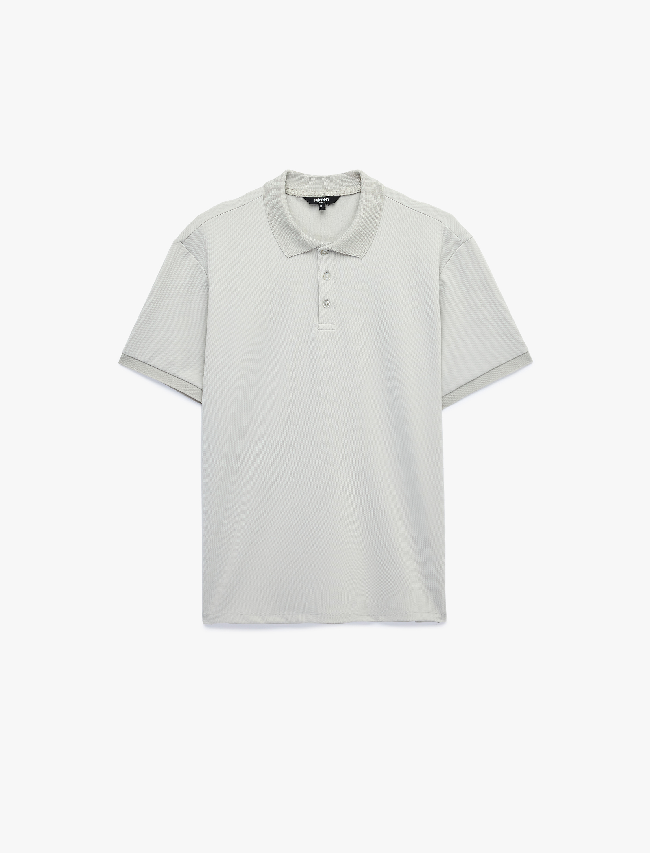   Kısa Kollu Düğmeli Polo Yaka Slim Fit Tişört