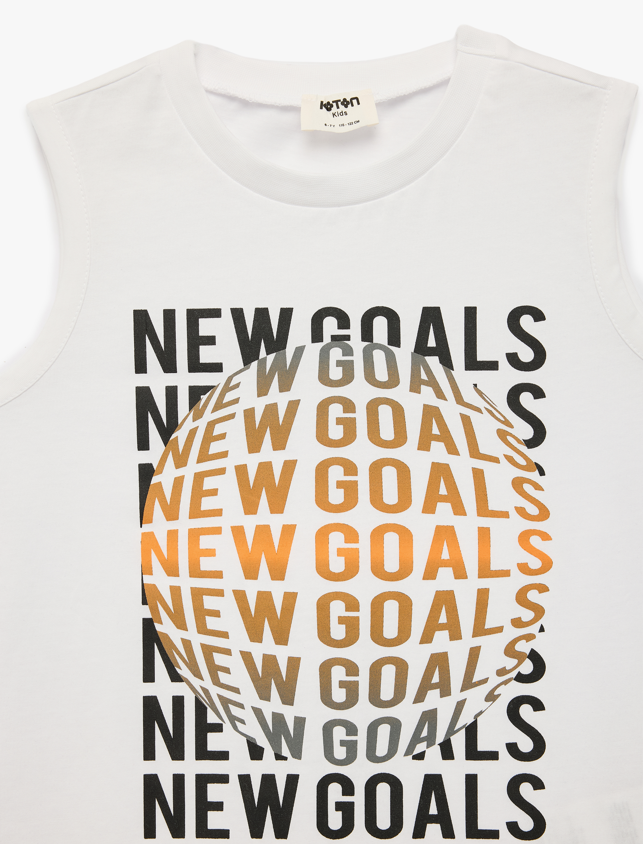  Erkek Çocuk Pamuklu Kolsuz Bisiklet Yaka Baskılı Atlet