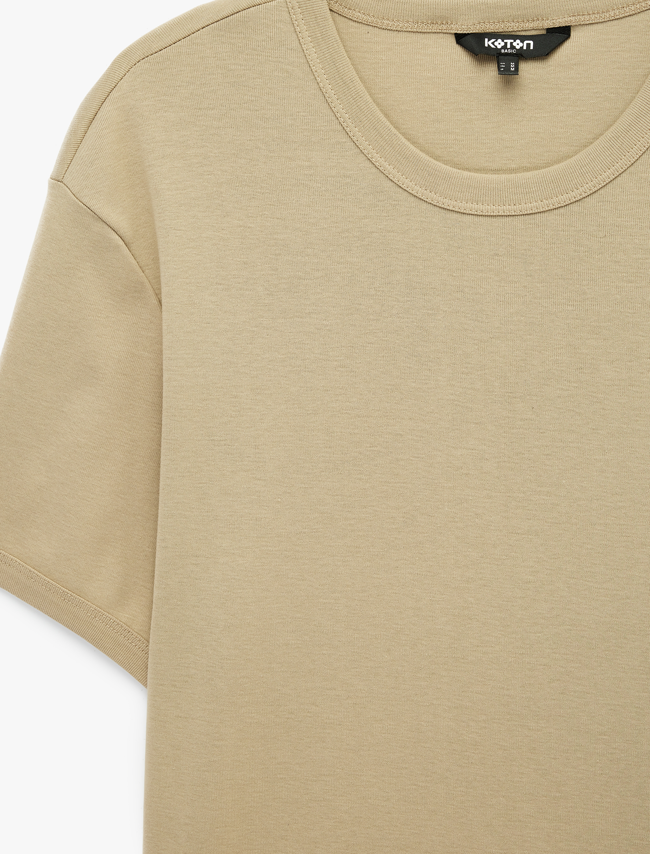   Kısa Kollu Bisiklet Yaka Pamuklu Slim Fit Tişört