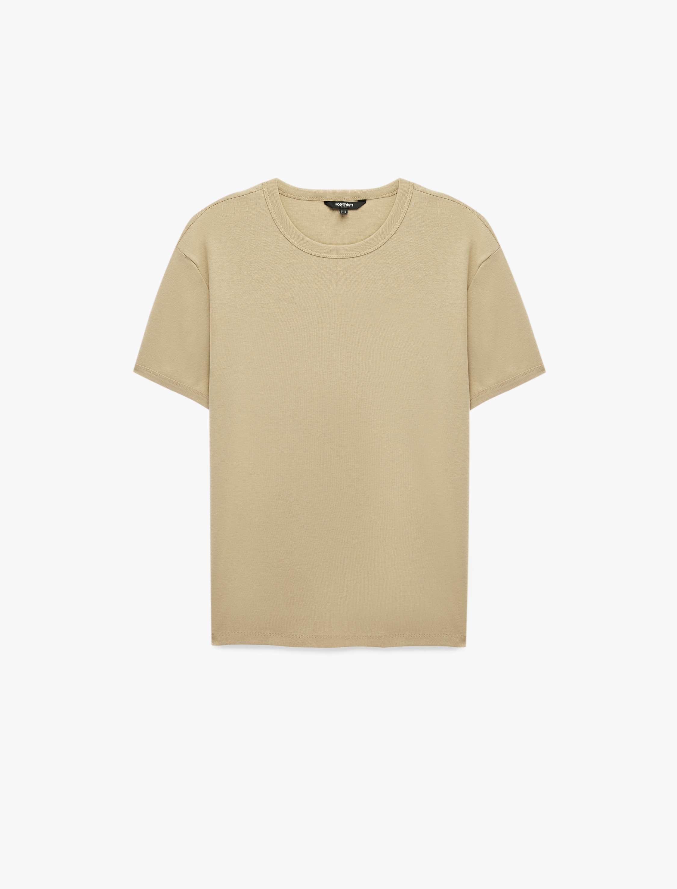   Kısa Kollu Bisiklet Yaka Pamuklu Slim Fit Tişört