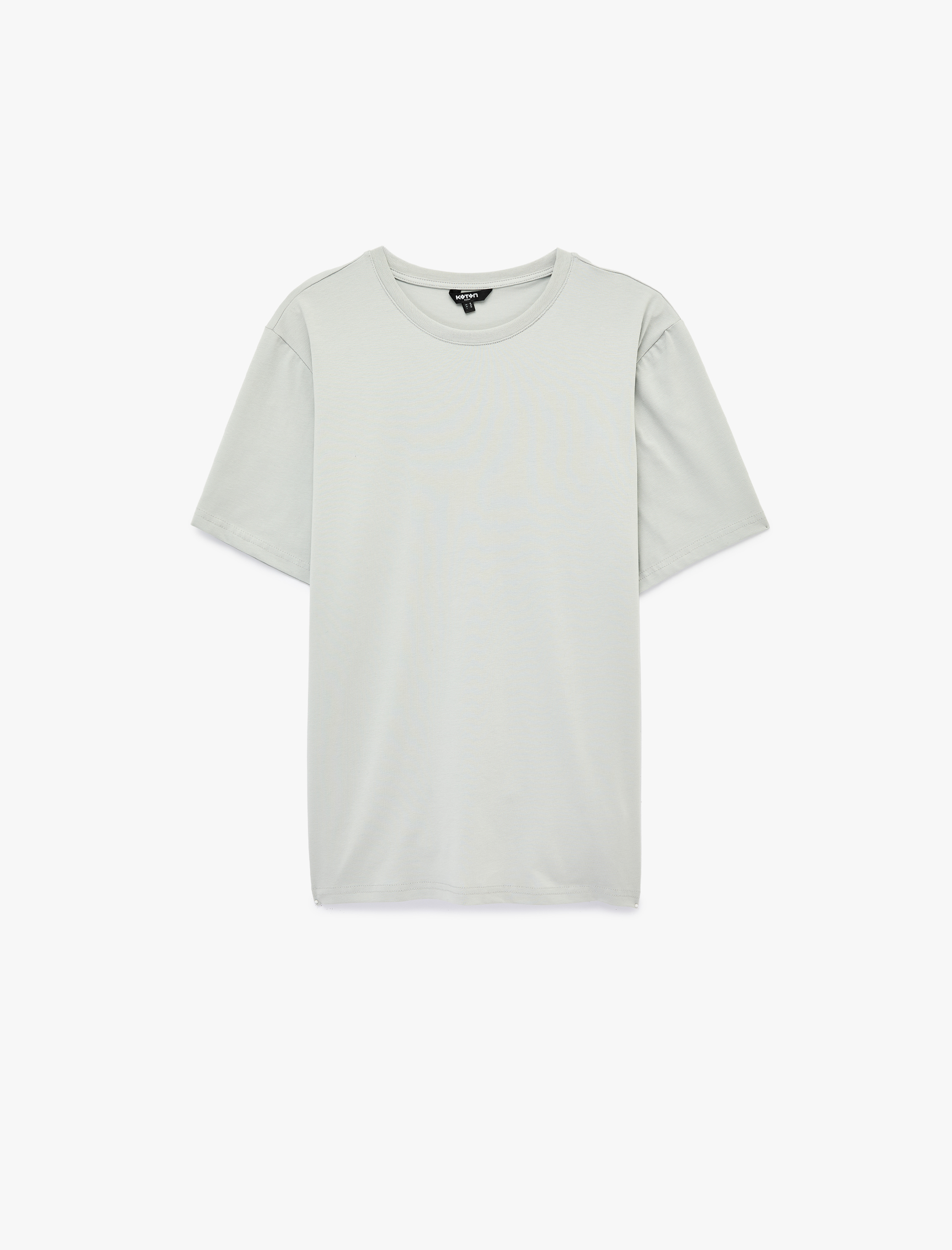   Kısa Kollu Pamuklu Bisiklet Yaka Basic Slim Fit Tişört