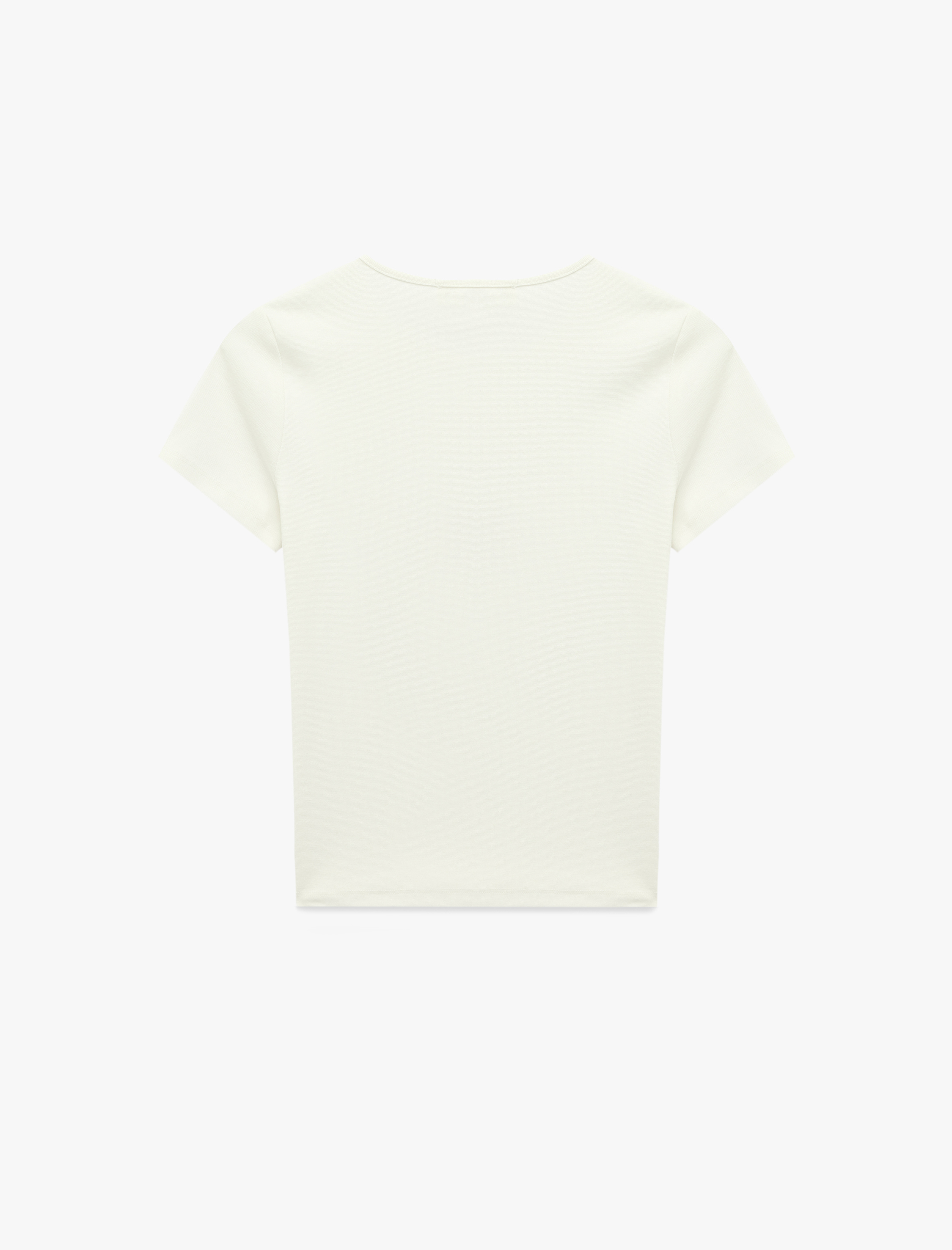   Kiraz Baskılı Kısa Kollu Bisiklet Yaka Pamuklu Pullu Payetli Tişört