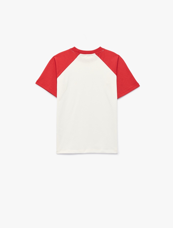 Erkek Çocuk Bisiklet Yaka Kısa Kollu Pamuklu Tişört