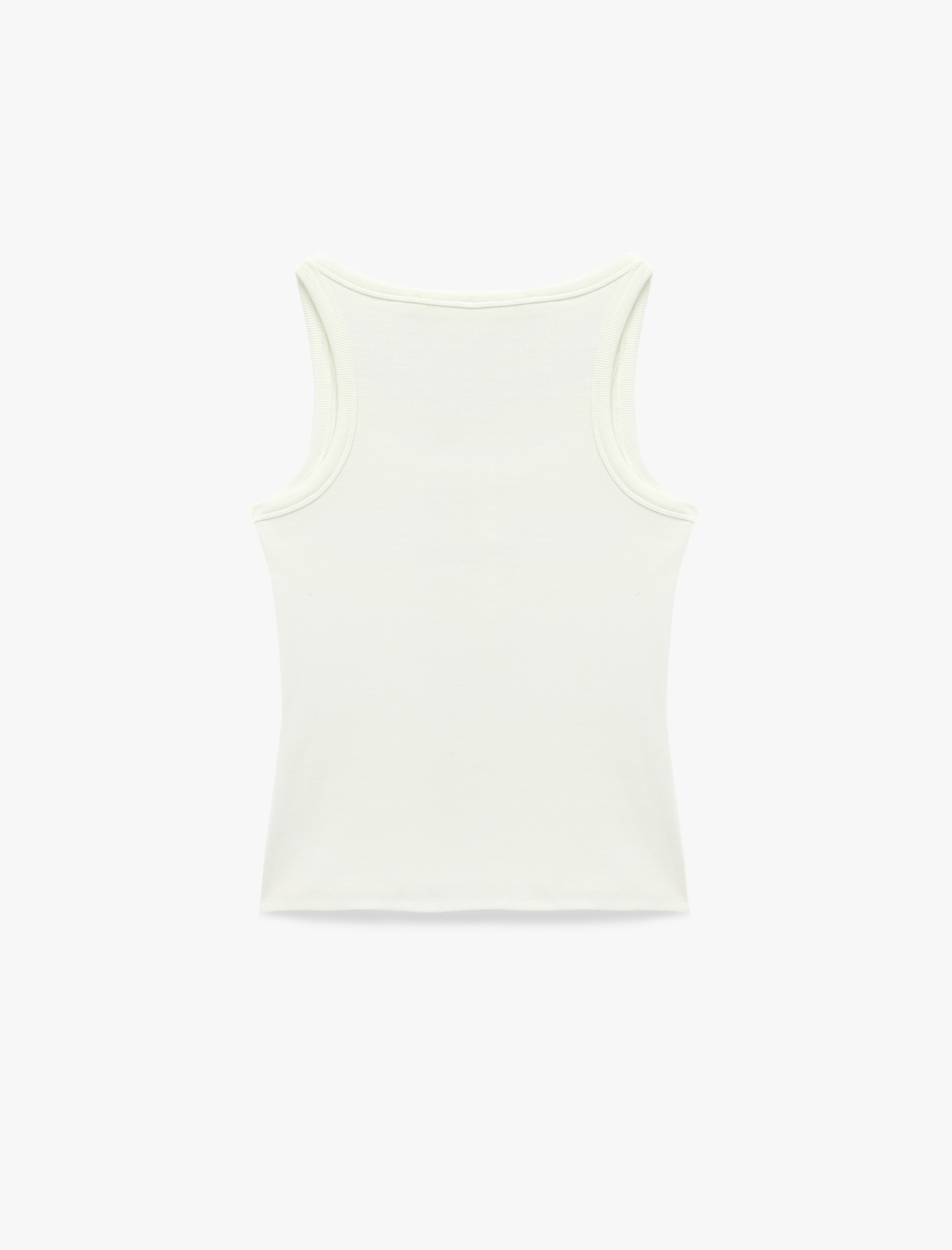   Pamuklu Slim Fit Süs Düğmeli U Yaka Fitilli Atlet