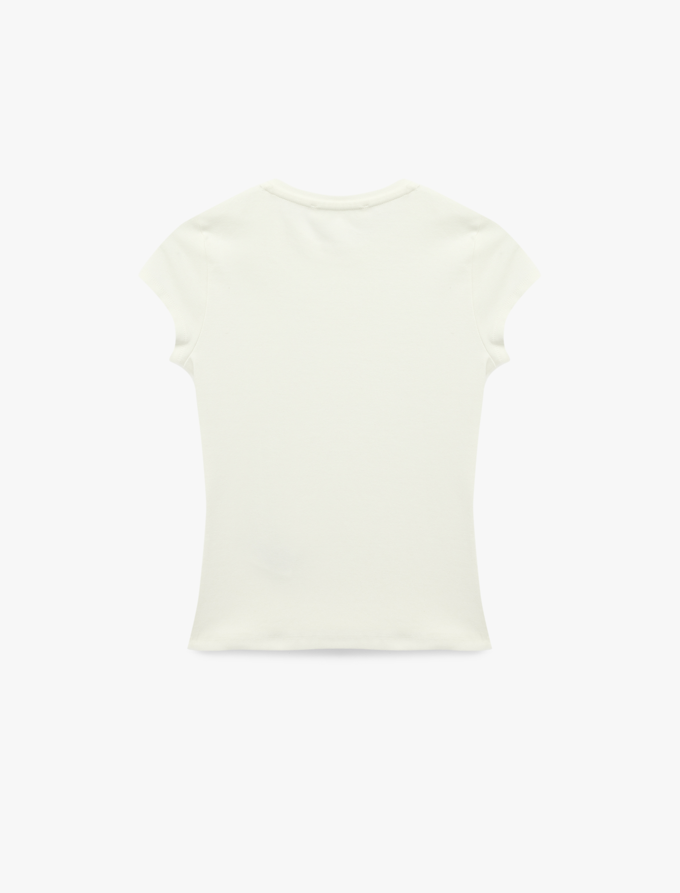   Slim Fit Kısa Kollu Bisiklet Yaka Pamuklu Tişört