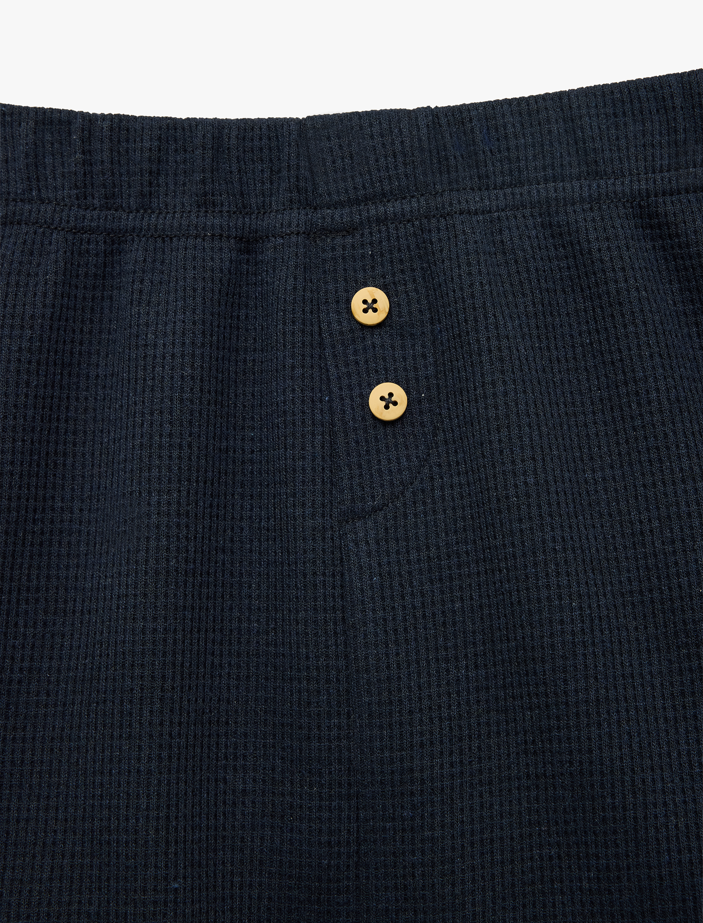  Erkek Bebek Beli Lastikli Dokulu Düğme Detaylı Şort