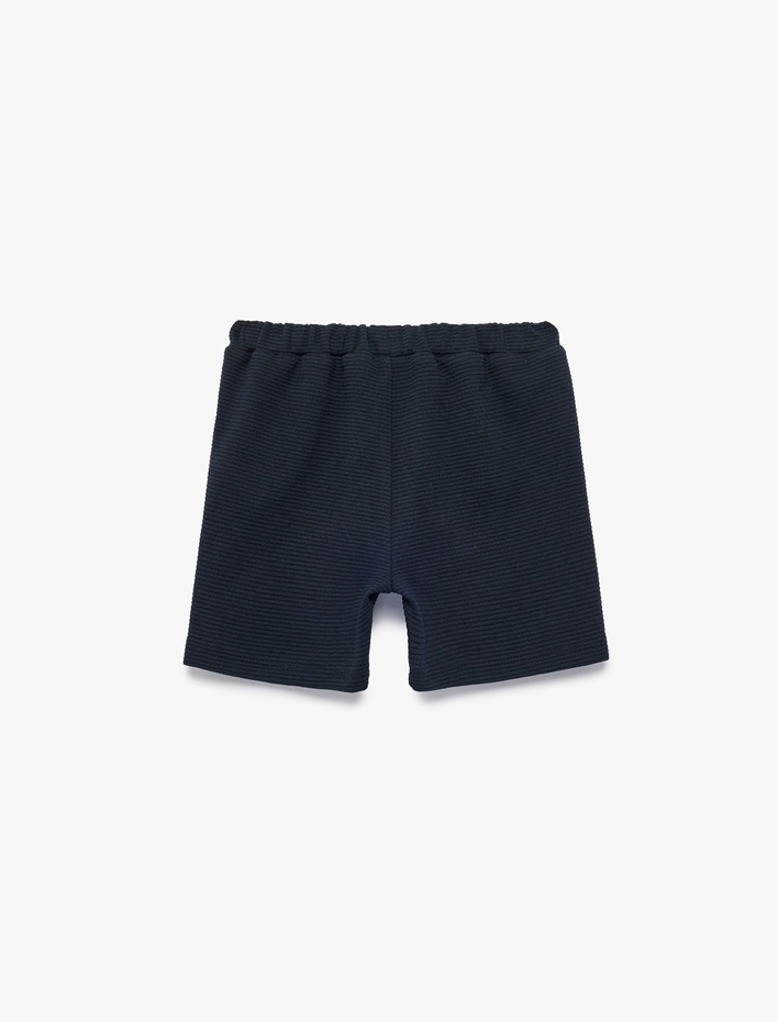 Erkek Bebek Pamuklu Beli Lastikli Basic Şort