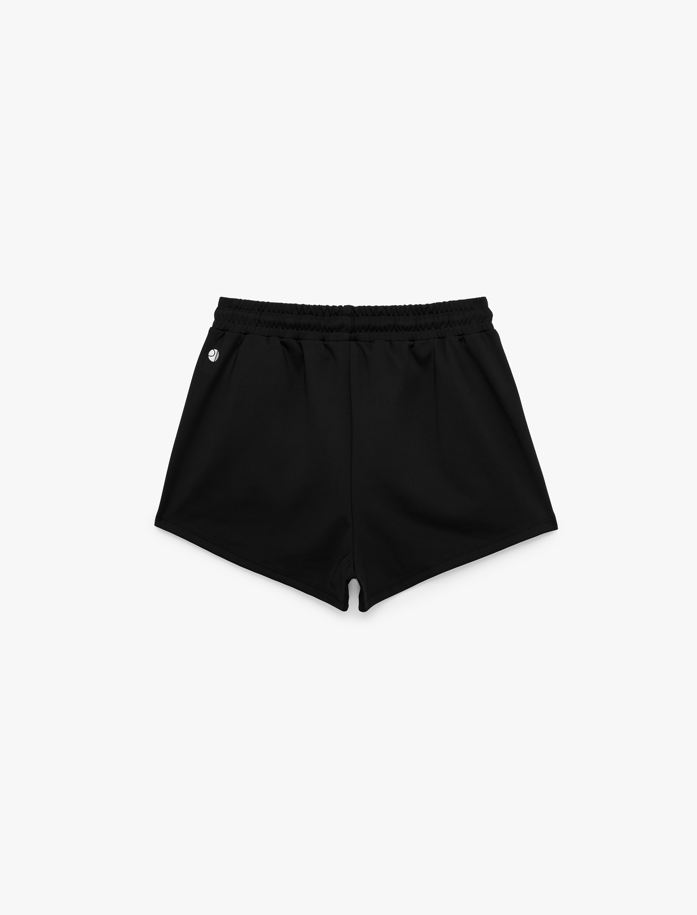   Yüksek Bel Rahat Kalıp Cepli Beli Bağcıklı Mini Spor Şort