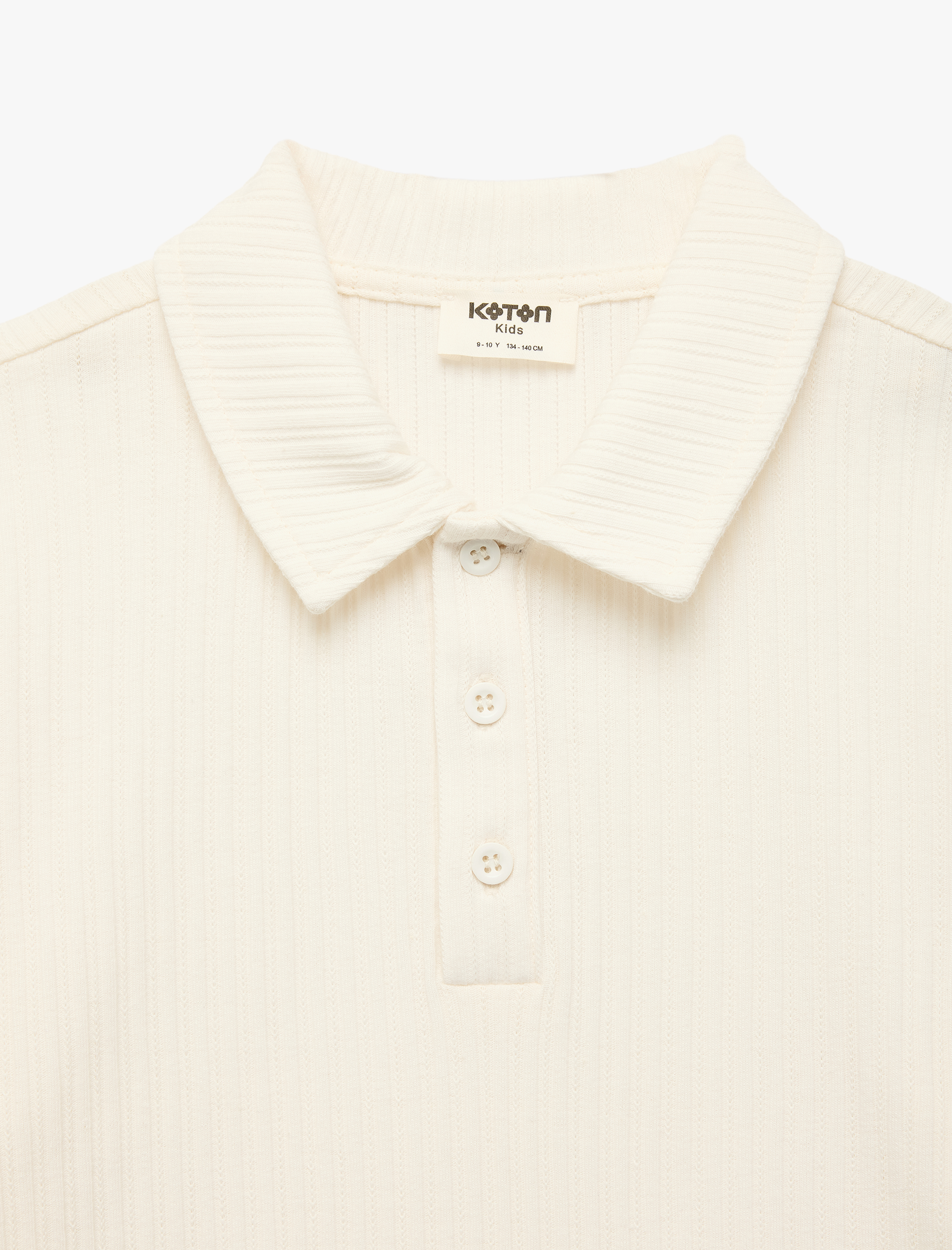  Erkek Çocuk Kısa Kollu Düğmeli Basic Polo Yaka Tişört