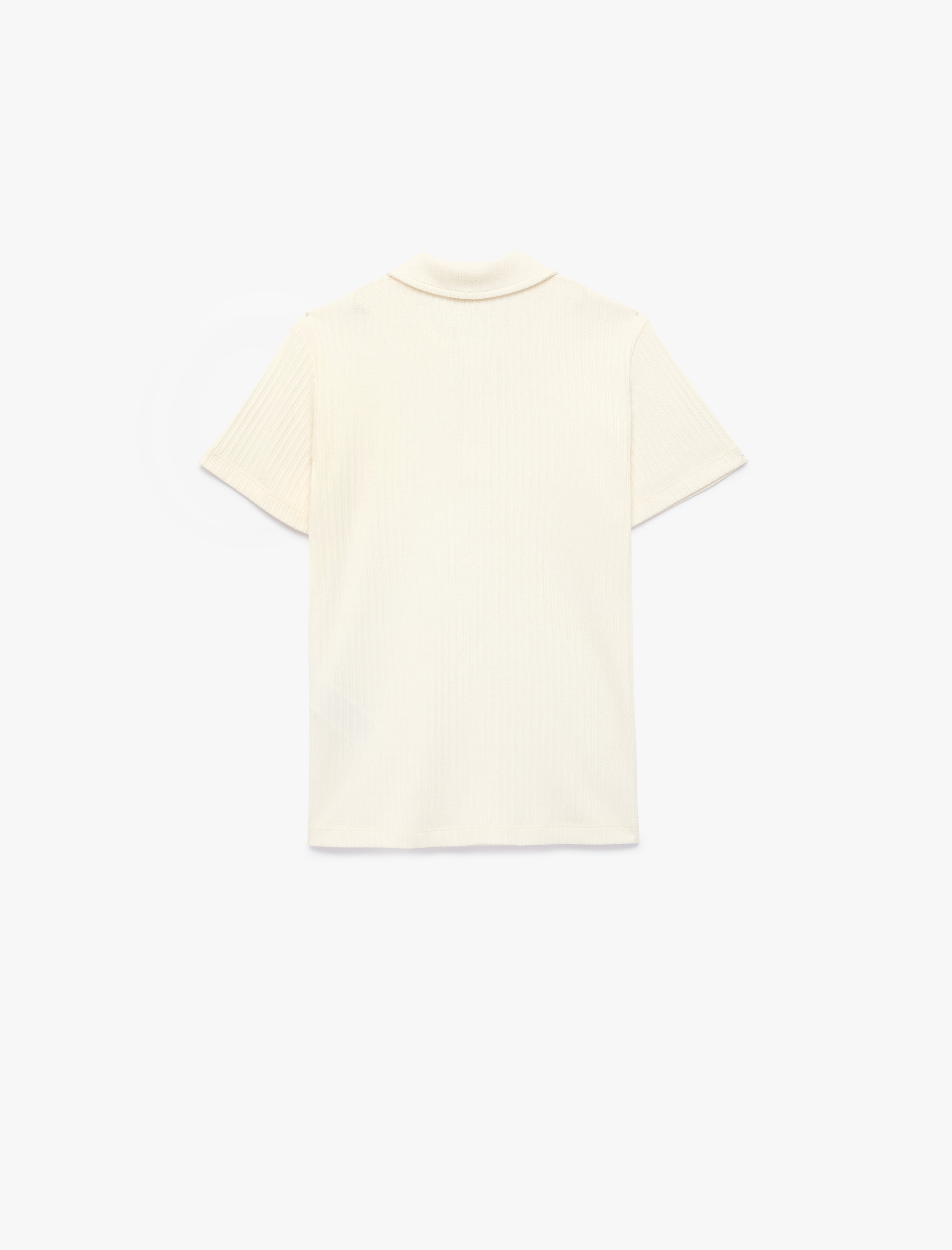  Erkek Çocuk Kısa Kollu Düğmeli Basic Polo Yaka Tişört