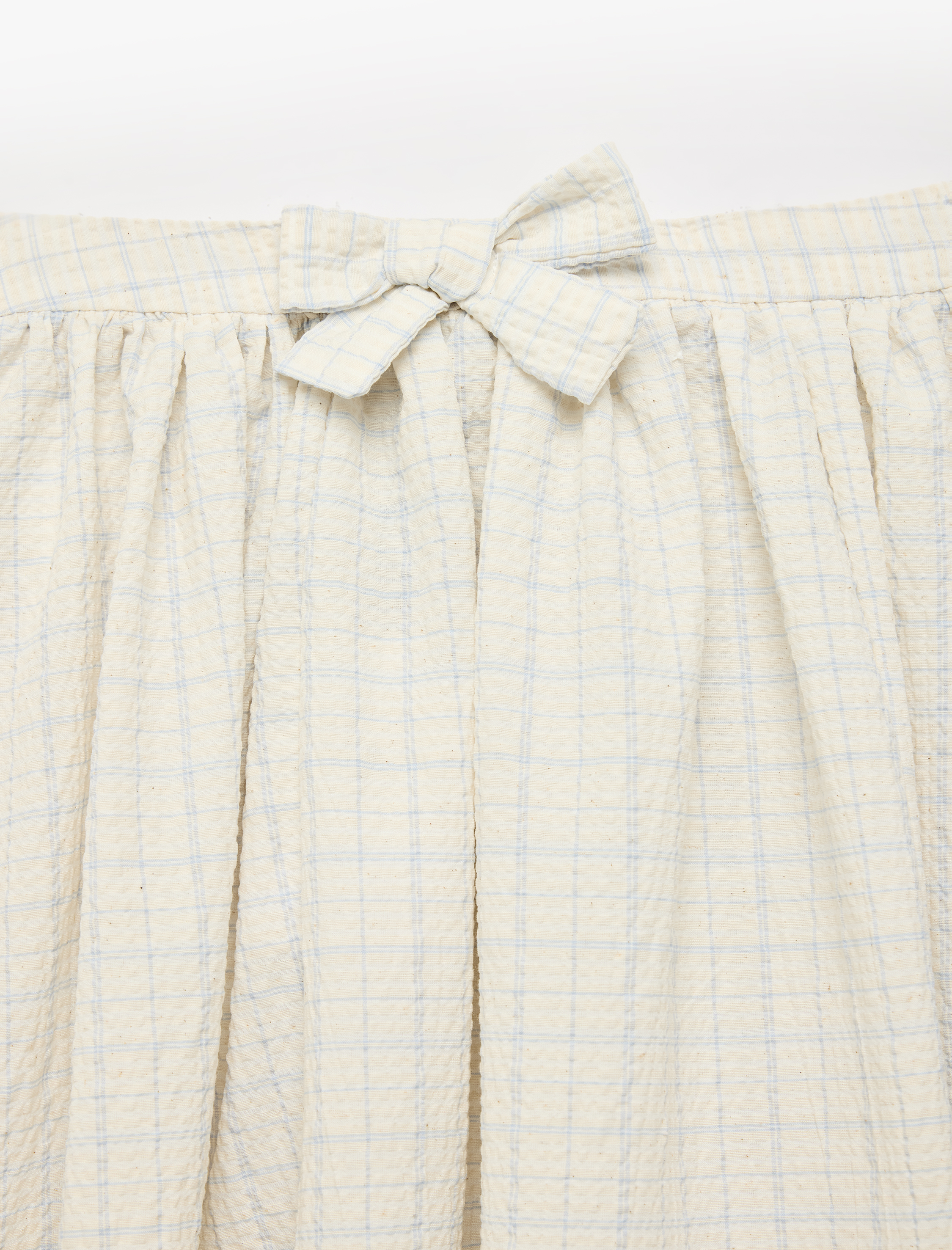  Kız Çocuk Fiyonk Detaylı A Kesim Pileli Midi Etek