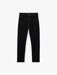 Normal Bel Cepli Pamuklu Slim Fit Jean Pantolon - Brad Jean