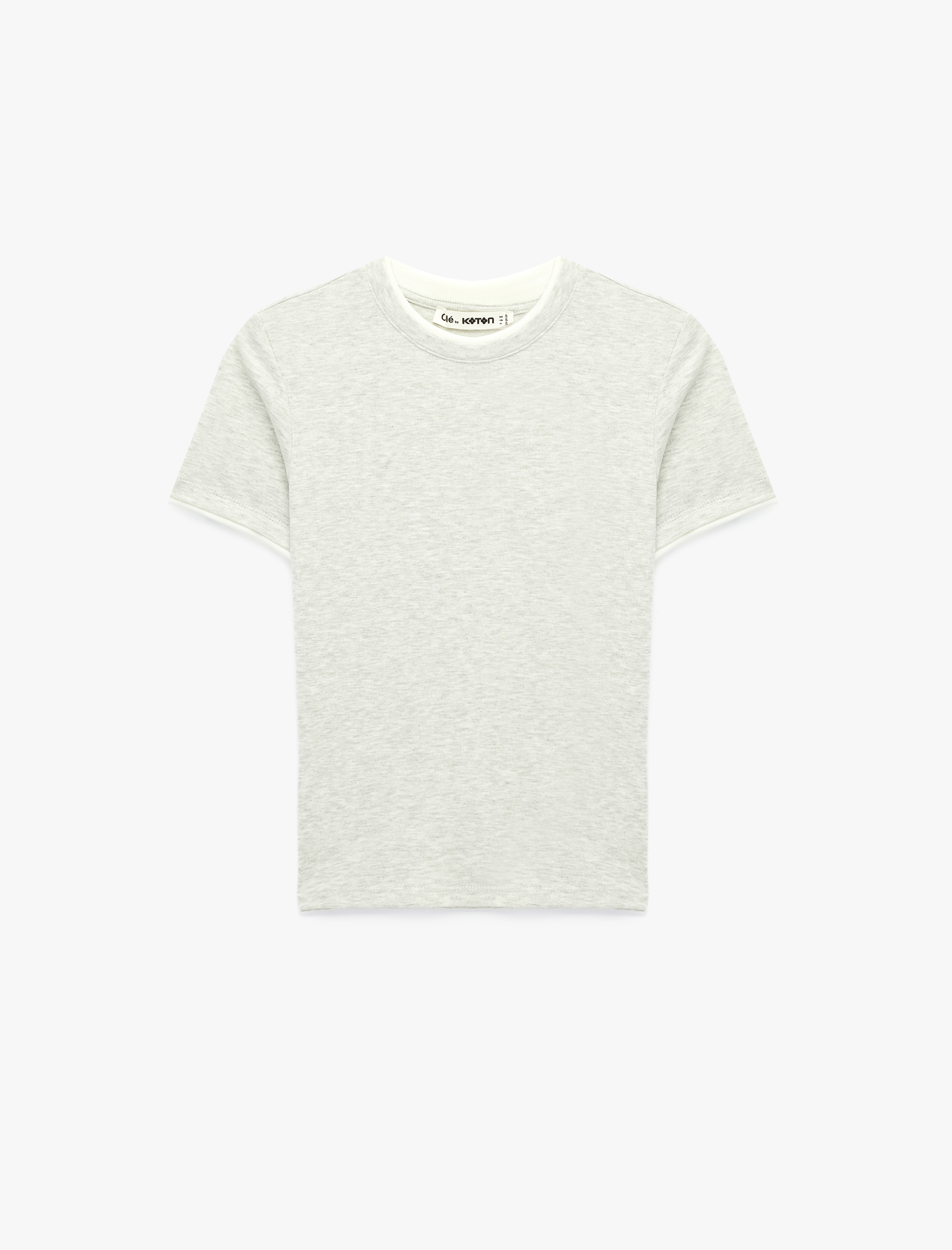   Slim Fit Kısa Kollu Bisiklet Yaka Modal Tişört