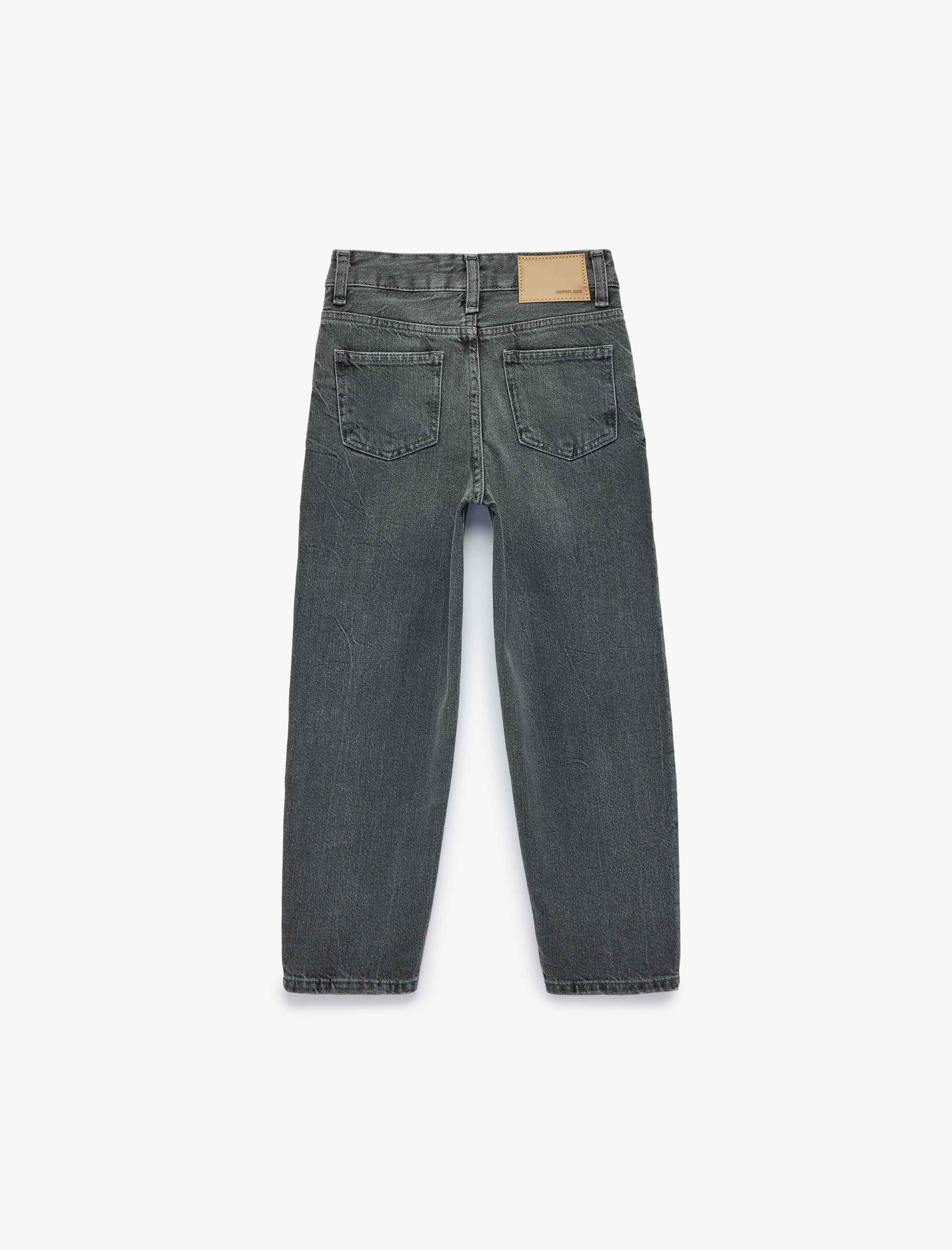  Erkek Çocuk Pamuklu Beli Ayarlanabilir Lastikli Relax Fit Denim Pantolon