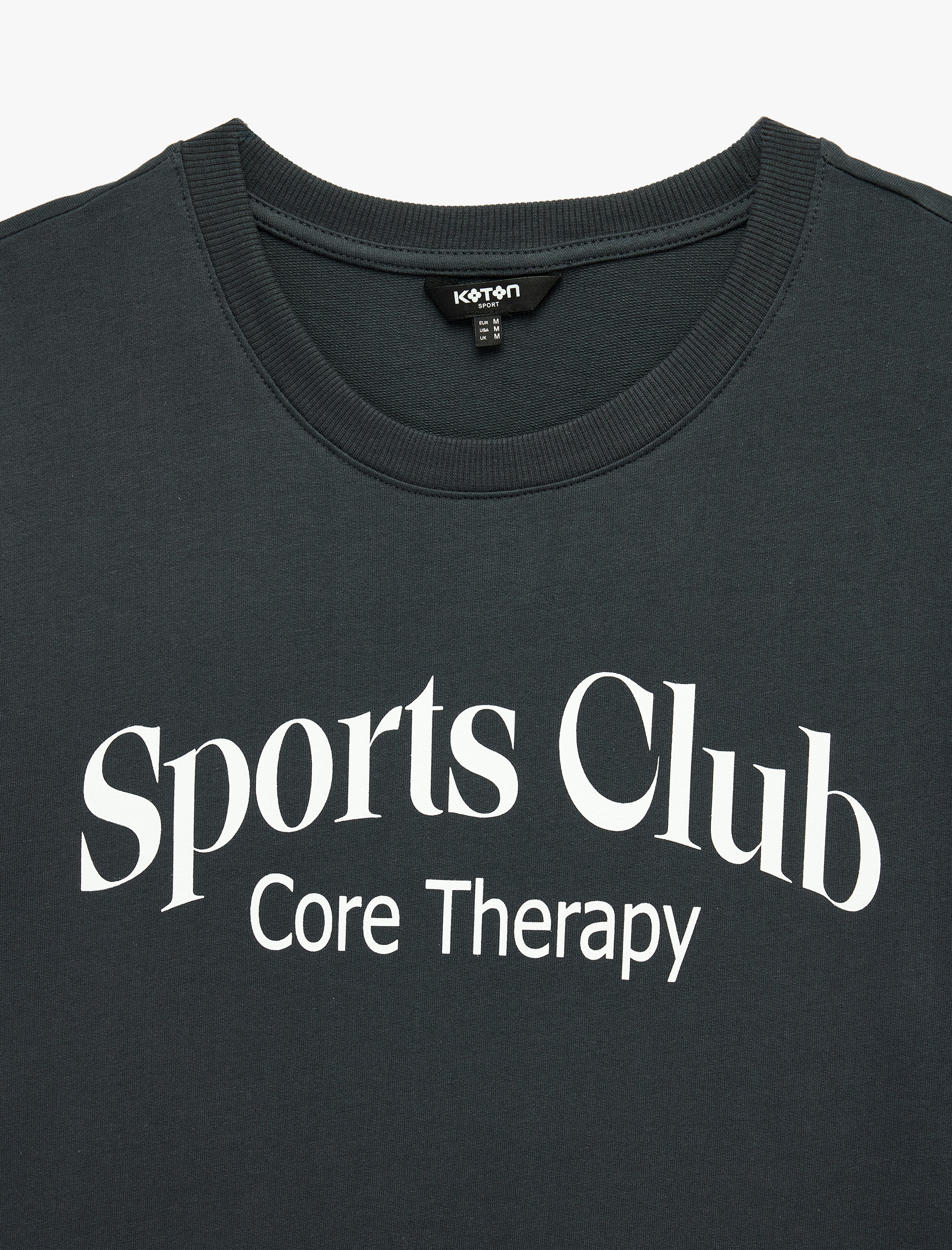   Regular Fit Kısa Kollu Bisiklet Yaka Baskılı Spor Tişört