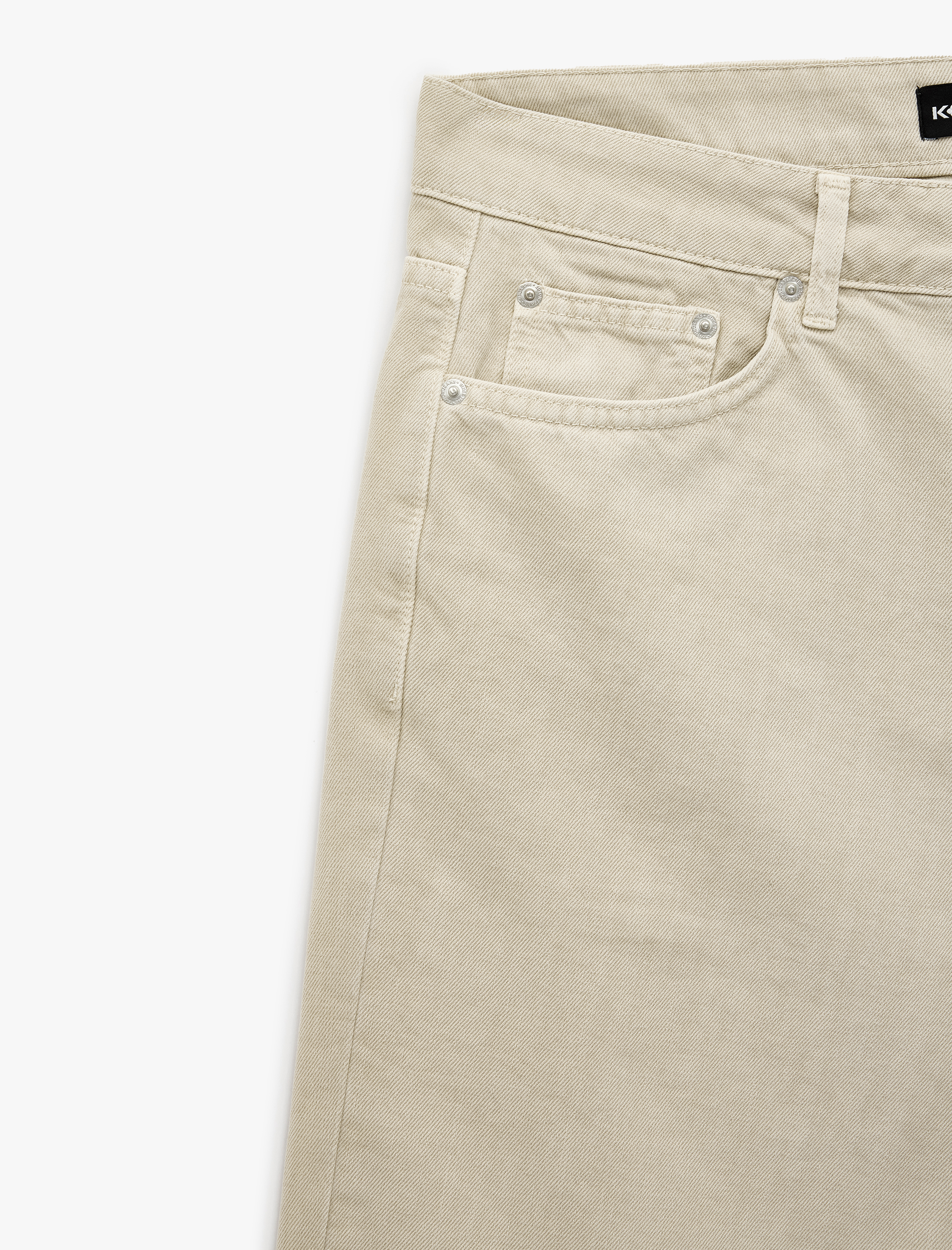   Pamuklu Cepli Rahat Kalıp Normal Bel Jean Şort