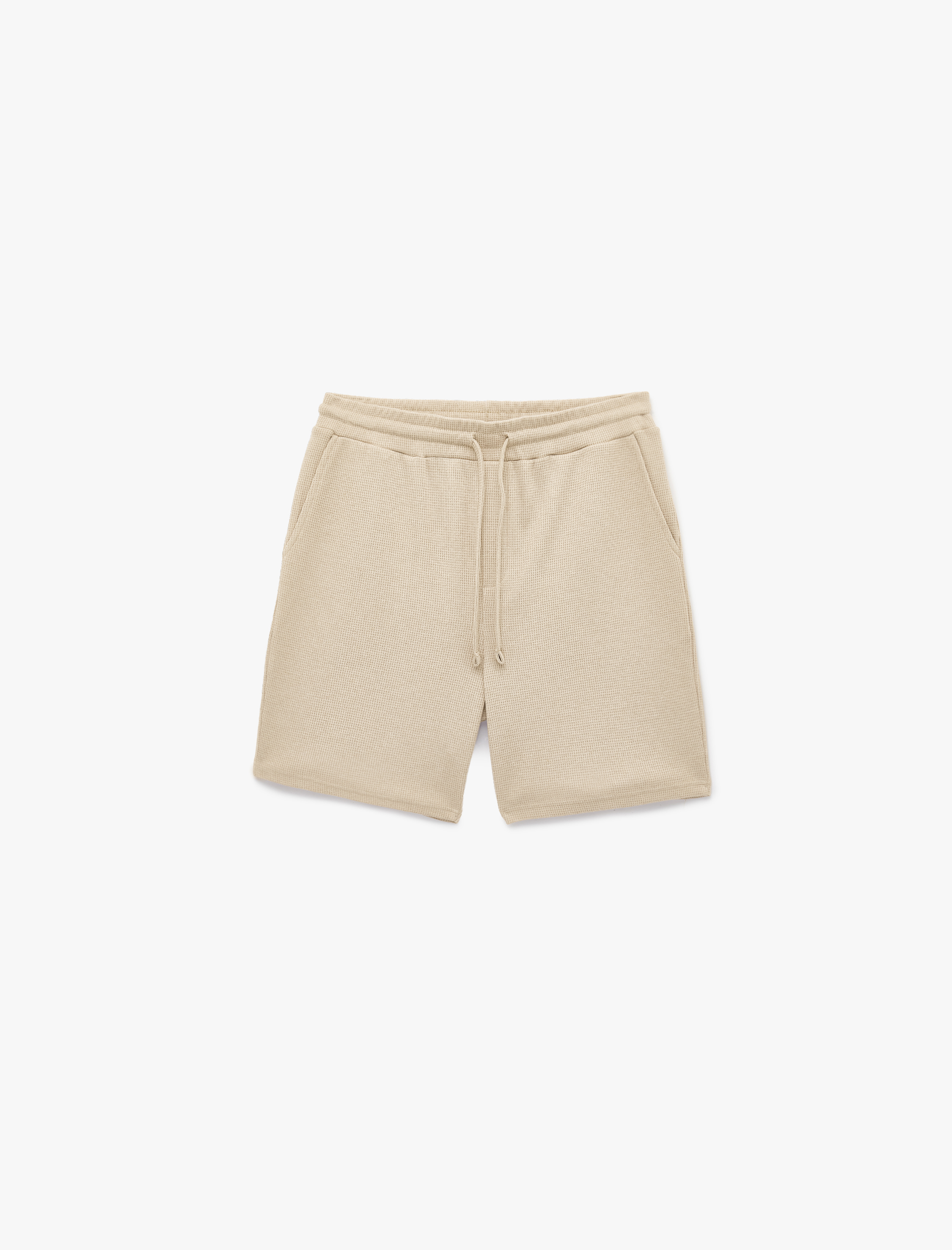   Regular Fit Cepli Bermuda Beli Bağcıklı Şort