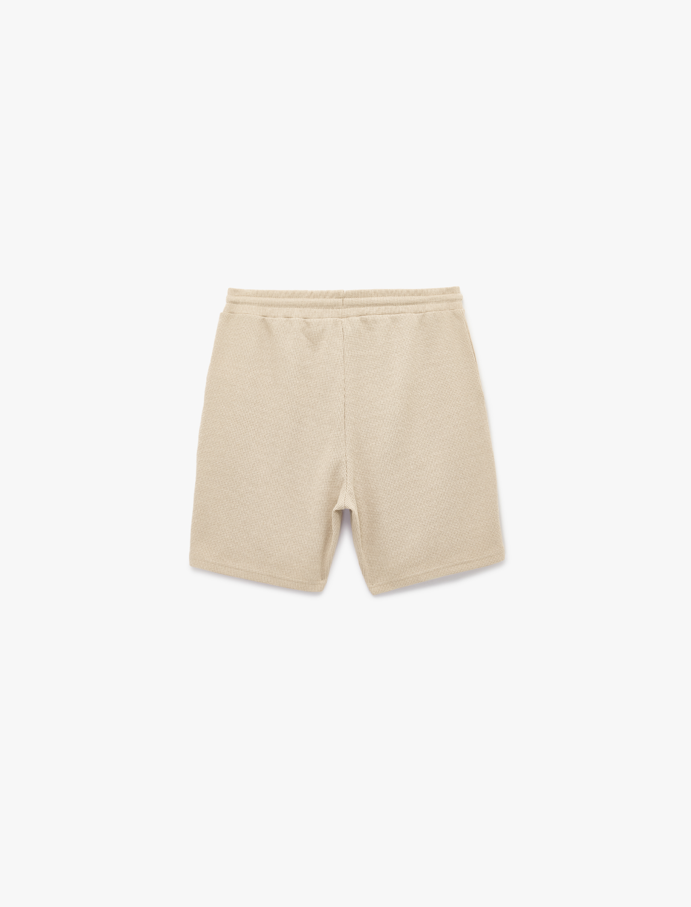   Regular Fit Cepli Bermuda Beli Bağcıklı Şort