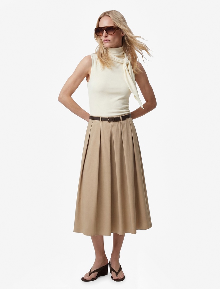  Şal Yaka Kolsuz Bluz