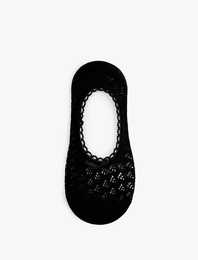 Fiyonk Detaylı Dantel Babet Çorap