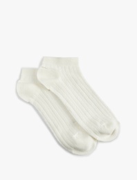 Dokulu 2'li Patik Çorap Seti