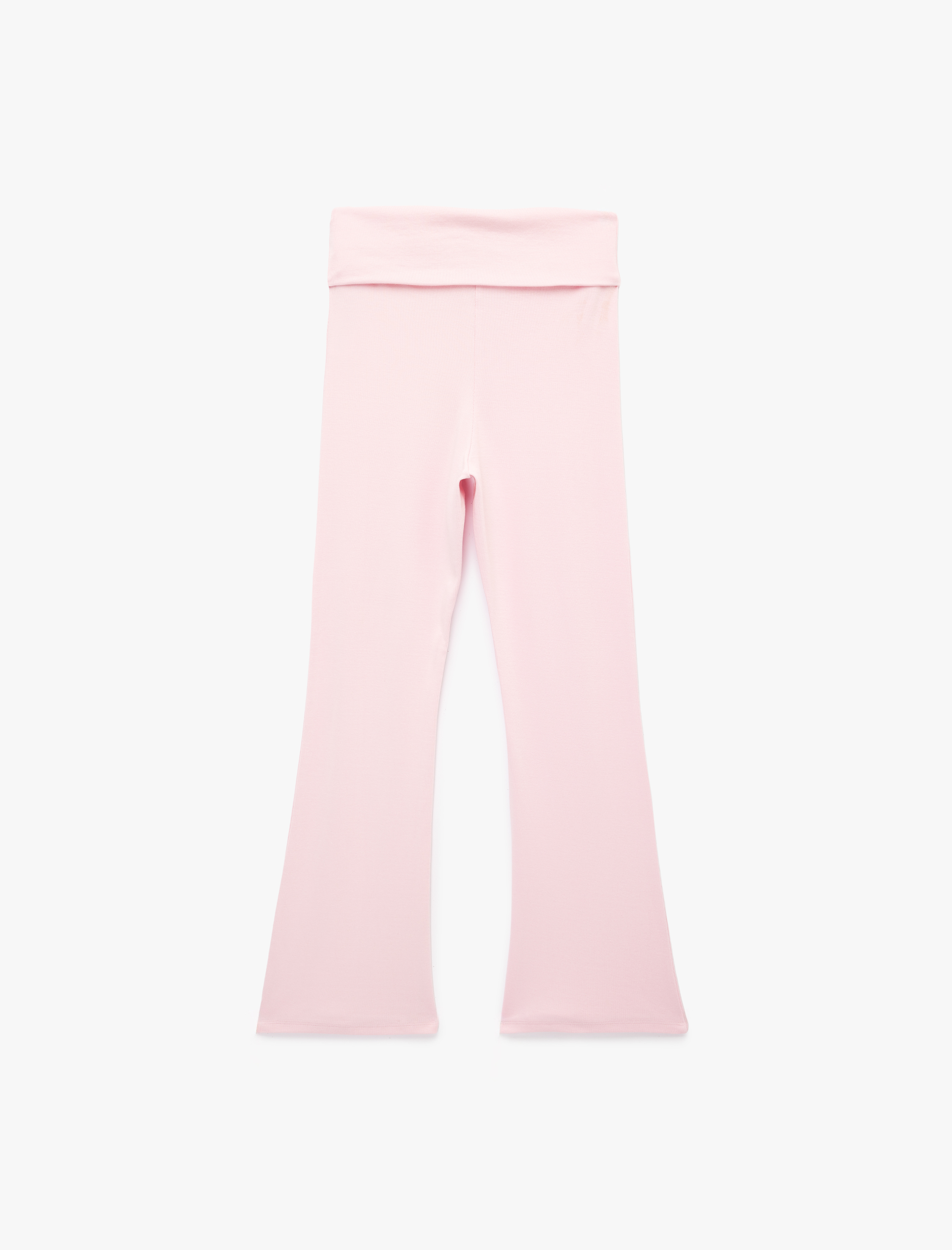   Slim Fit Modal Karışımlı İspanyol Paça Pantolon