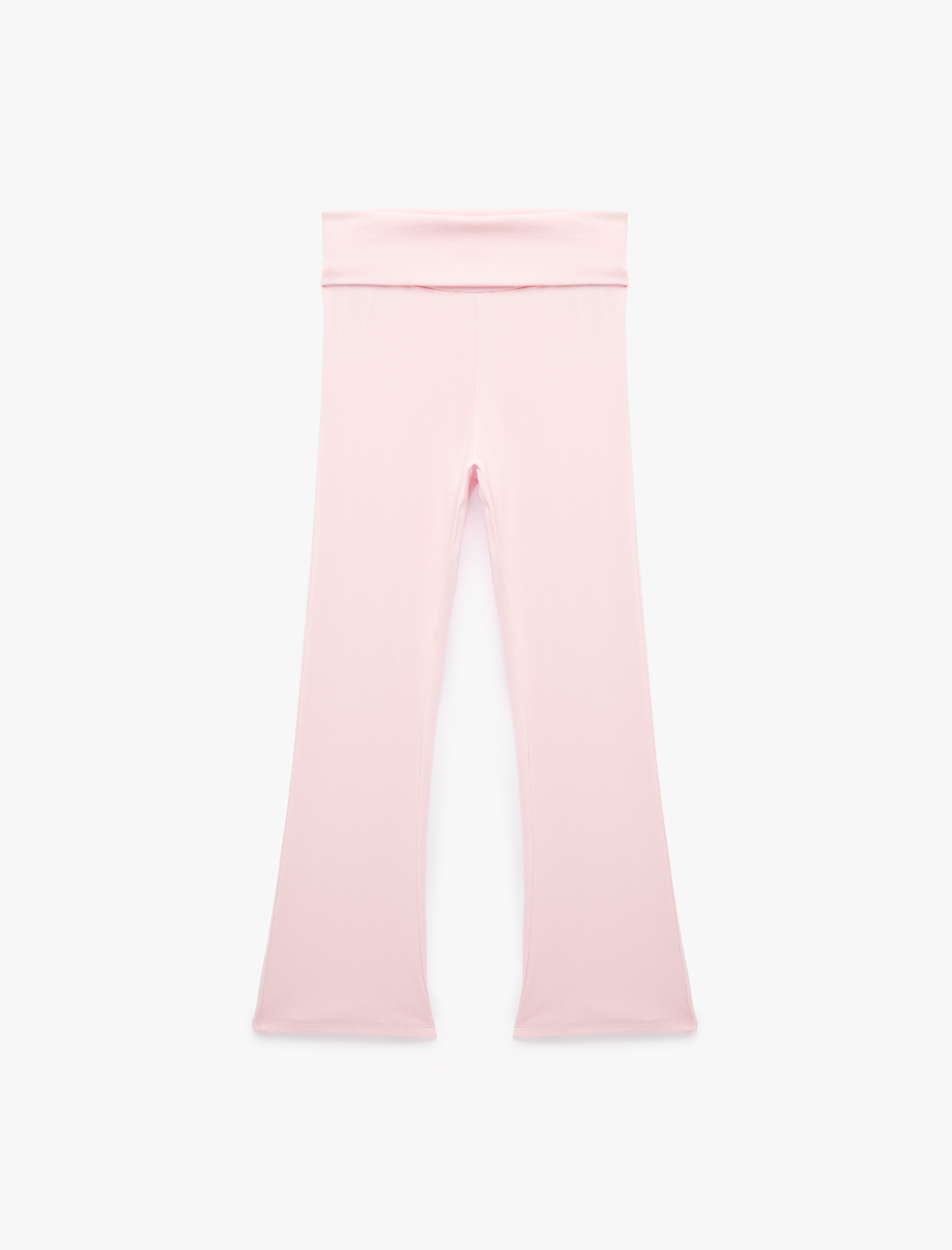   Slim Fit Modal Karışımlı İspanyol Paça Pantolon