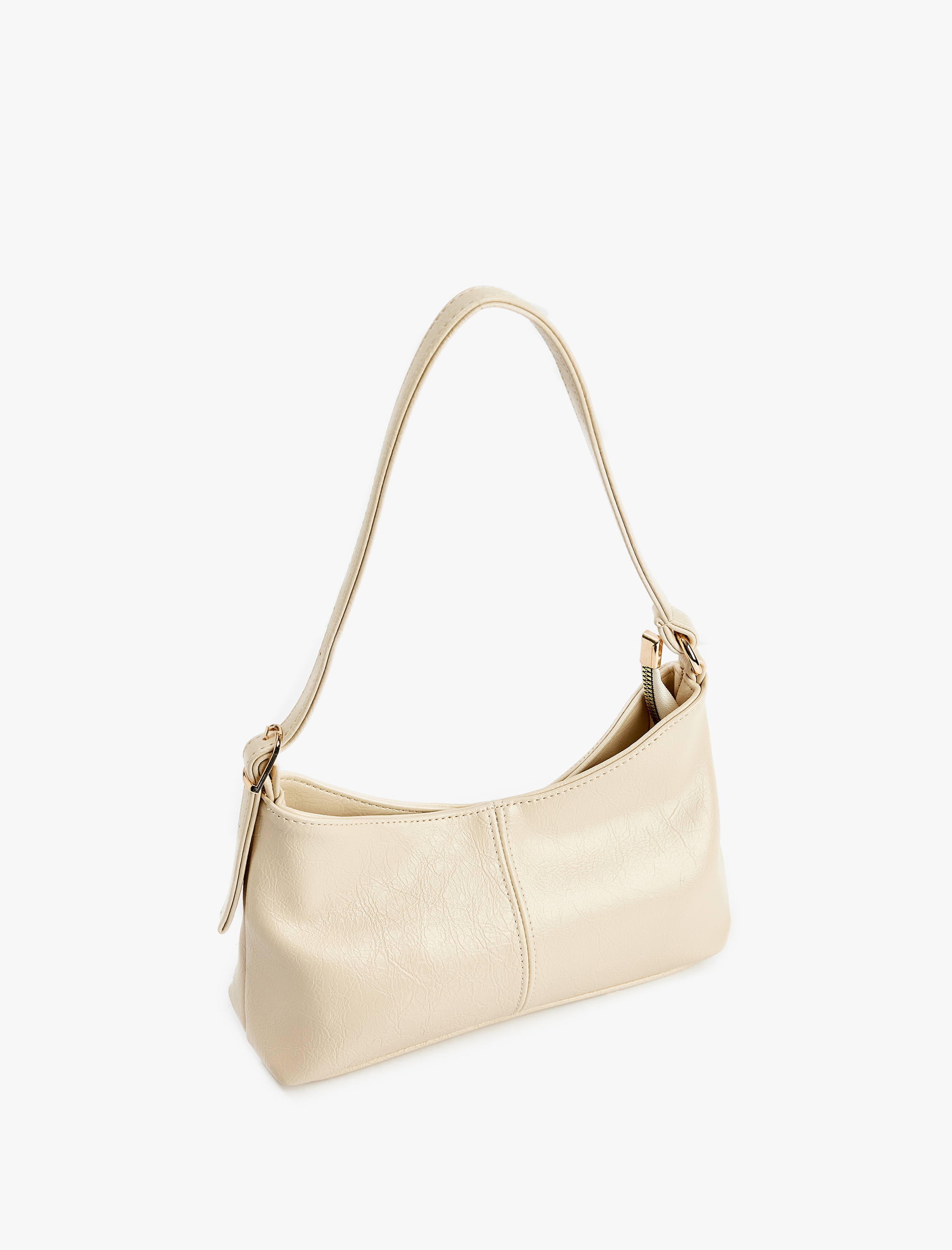  Kadın Fermuarlı Suni Deri Omuz Çantası