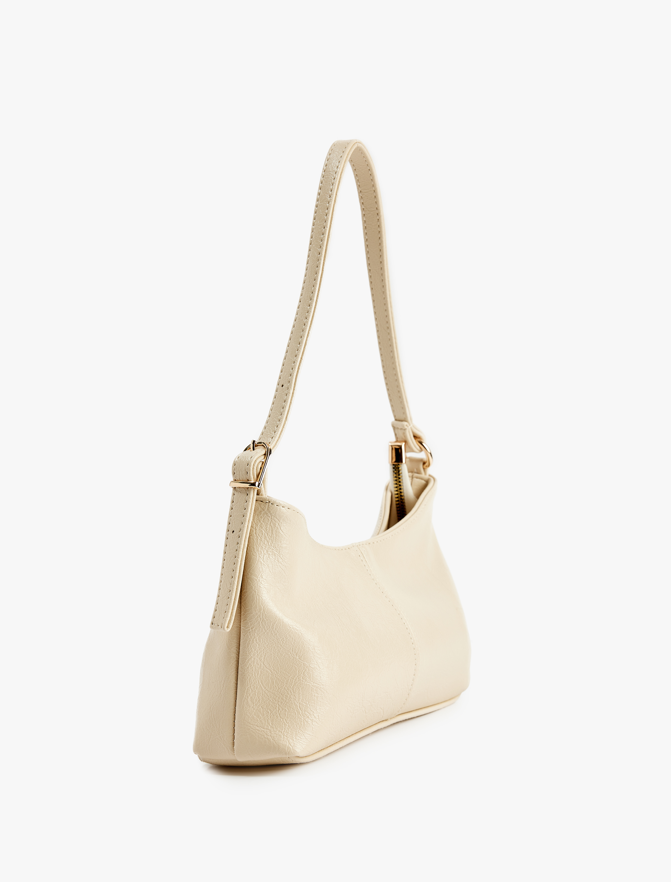  Kadın Fermuarlı Suni Deri Omuz Çantası