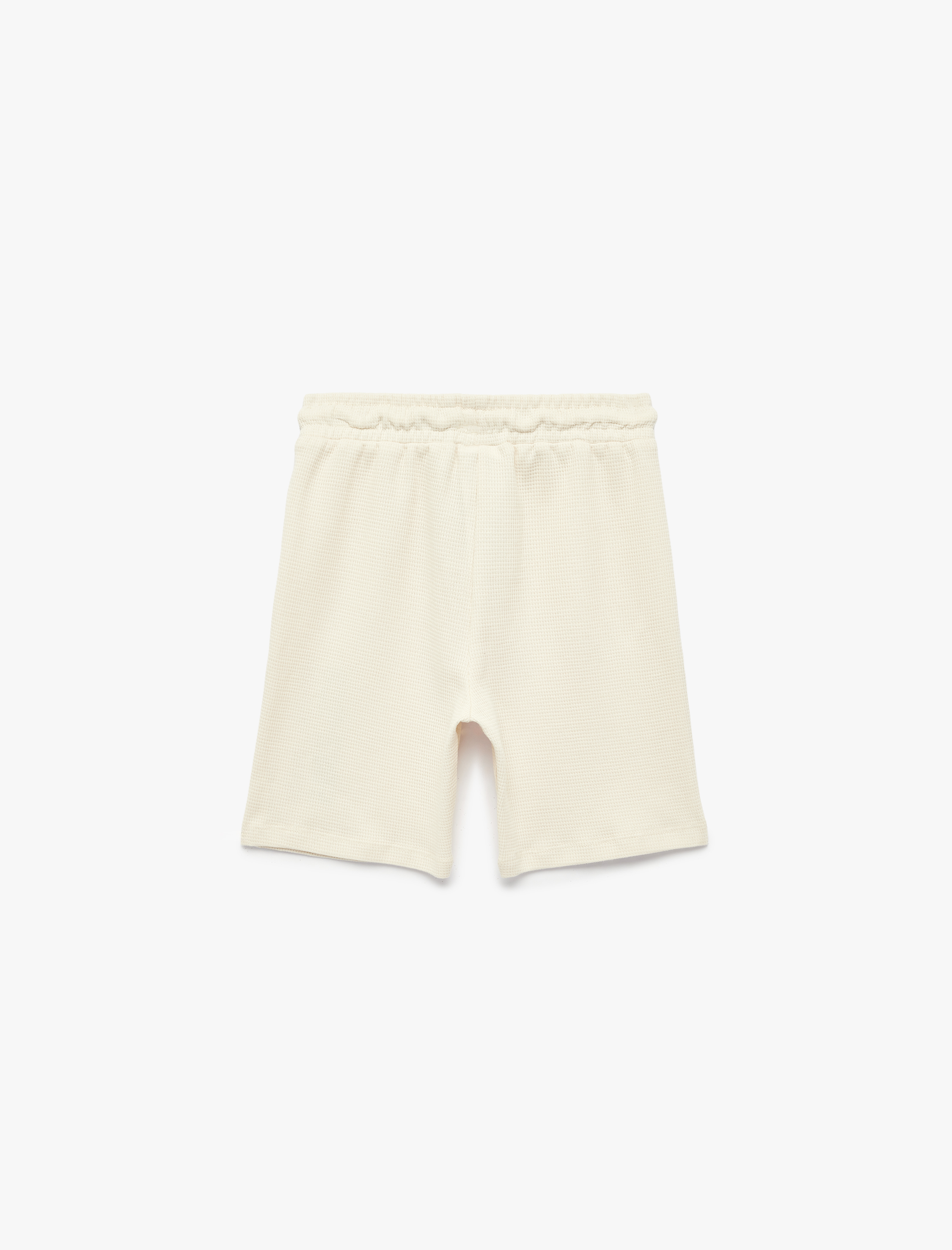  Erkek Çocuk Cepli Pamuklu Dokulu Beli Lastikli Baskılı Şort