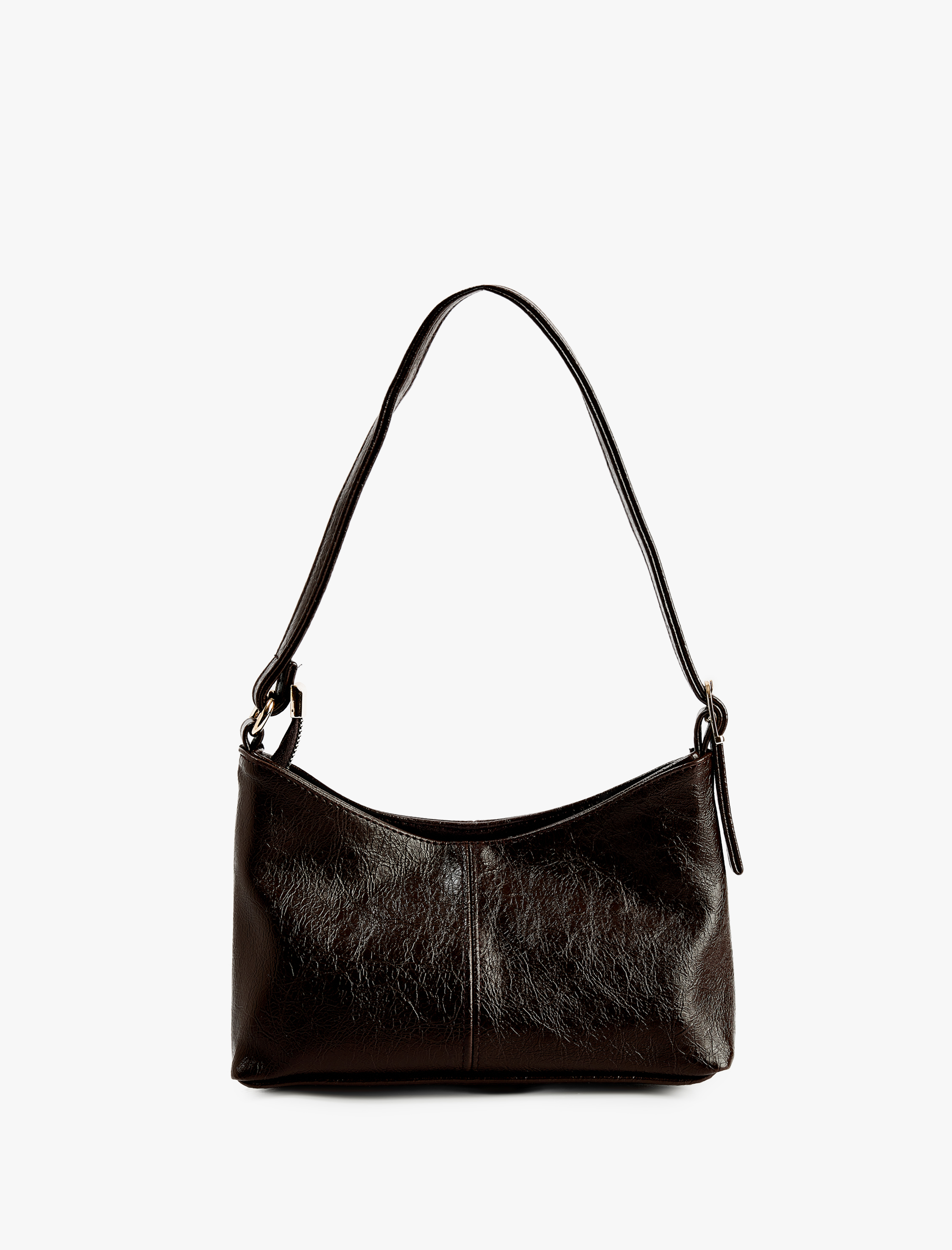  Kadın Fermuarlı Suni Deri Omuz Çantası