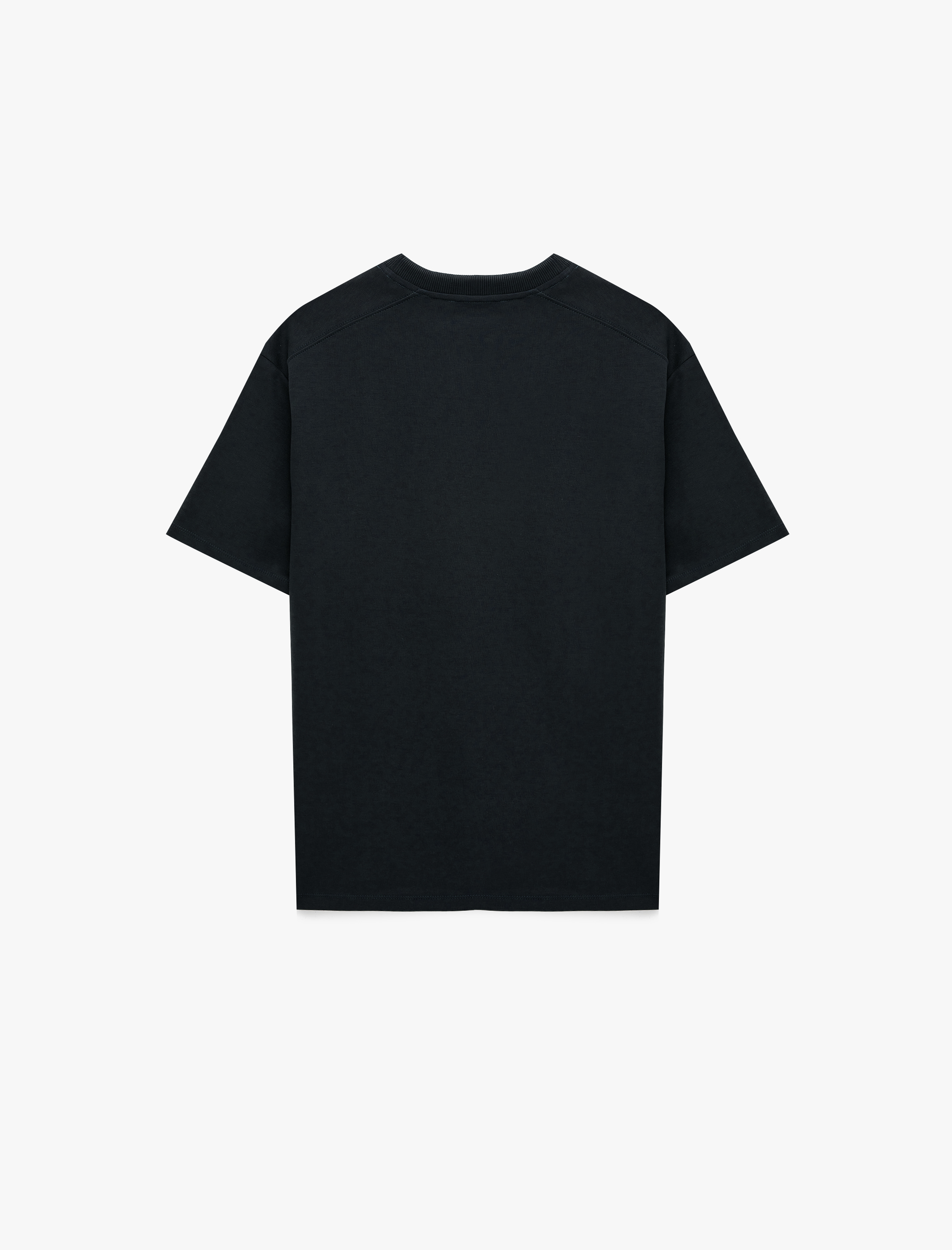   Uzun Kollu Oversize Bisiklet Yaka Kısa Kollu Basic Tişört