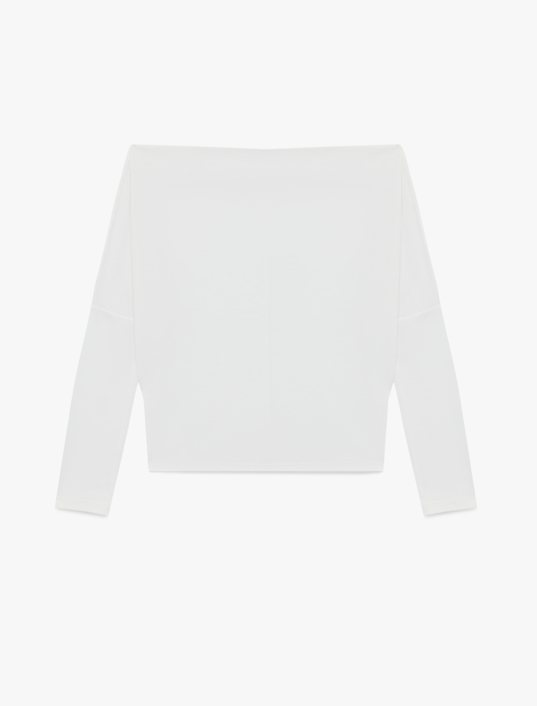   Slim Fit Kayık Yaka Uzun Kollu Tişört