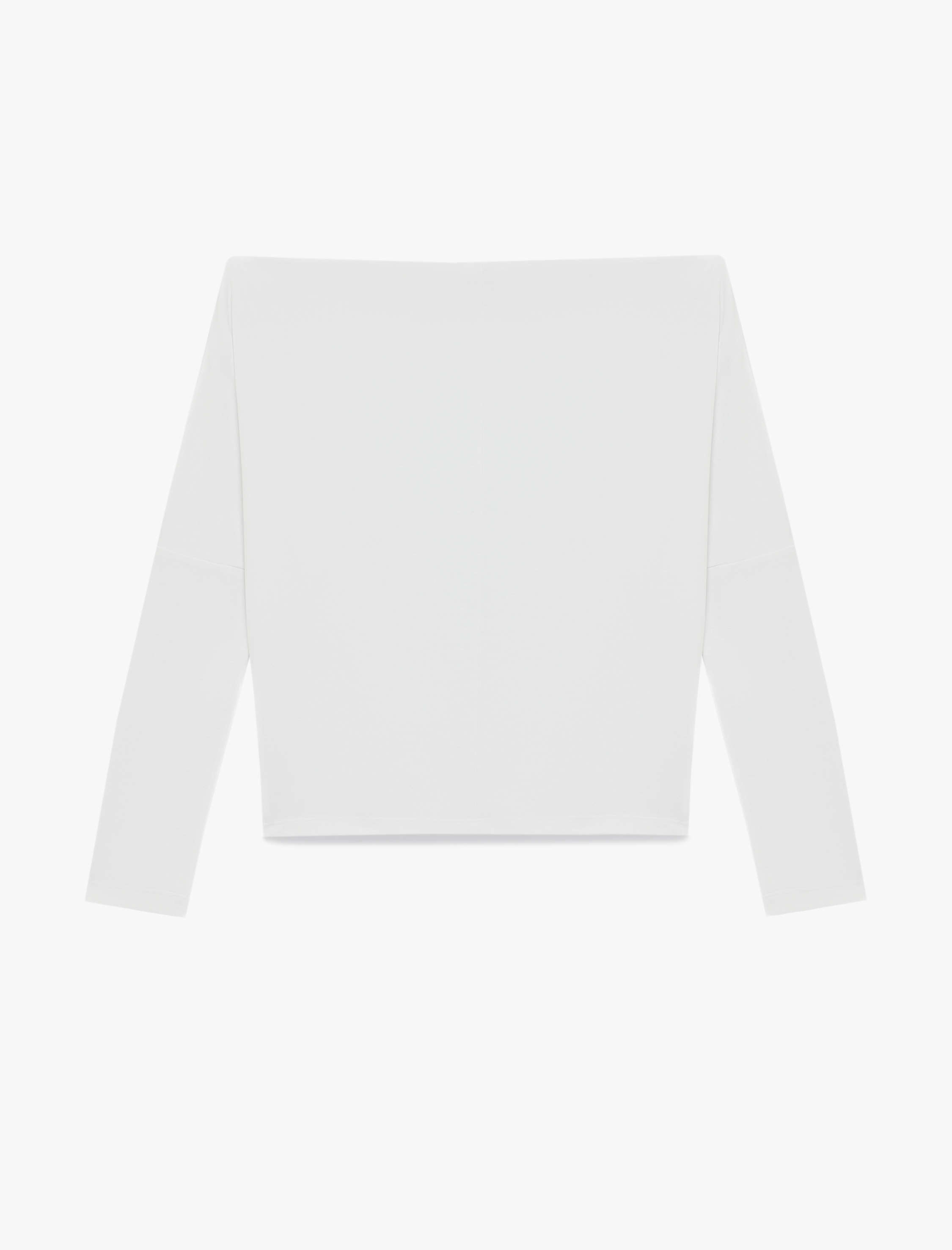   Slim Fit Kayık Yaka Uzun Kollu Tişört